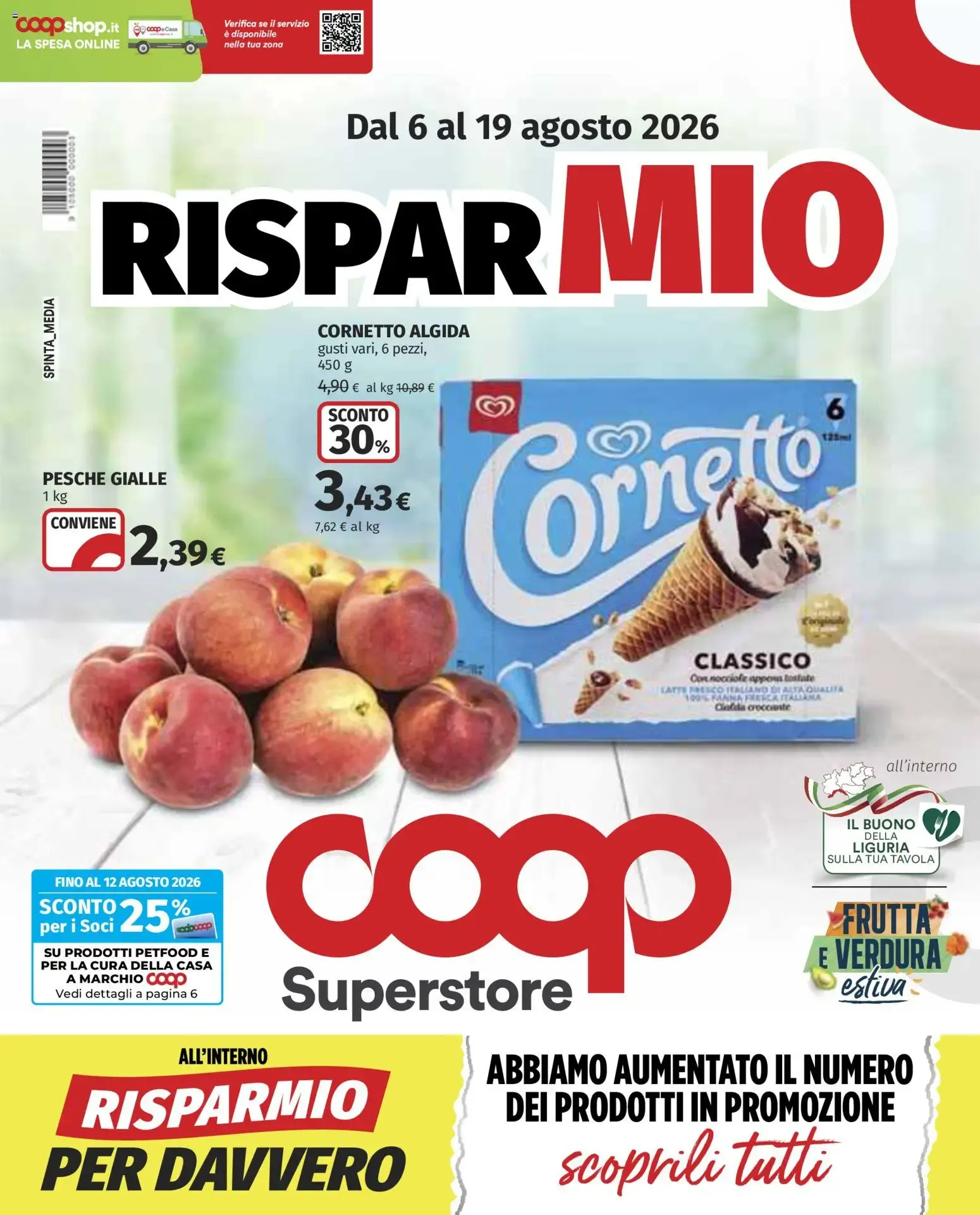 Coop Superstore - Risparmio Mio da 6 agosto a 19 agosto di 2026 - Pagina del volantino 1