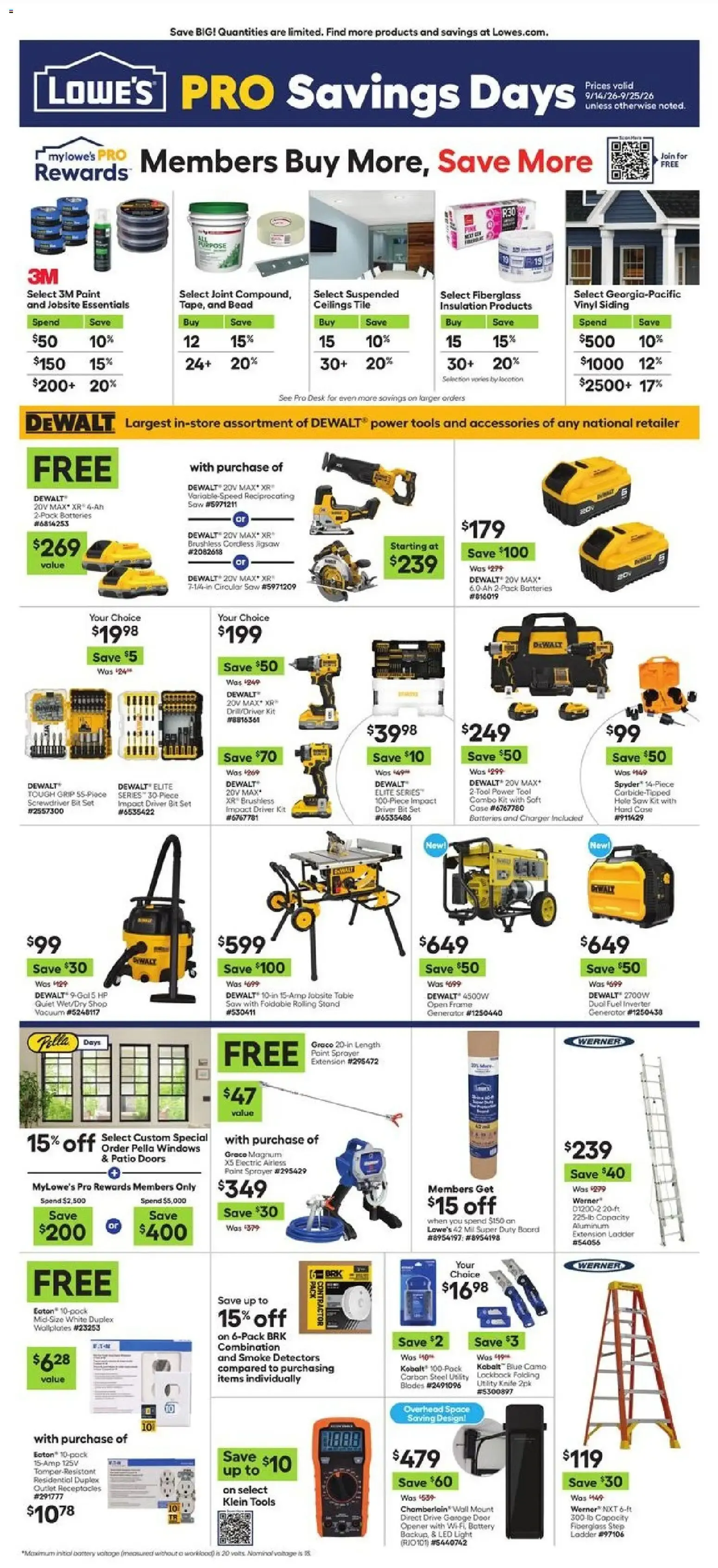 Lowe's Ad (09/14 - 09/25 2026) - Flyer