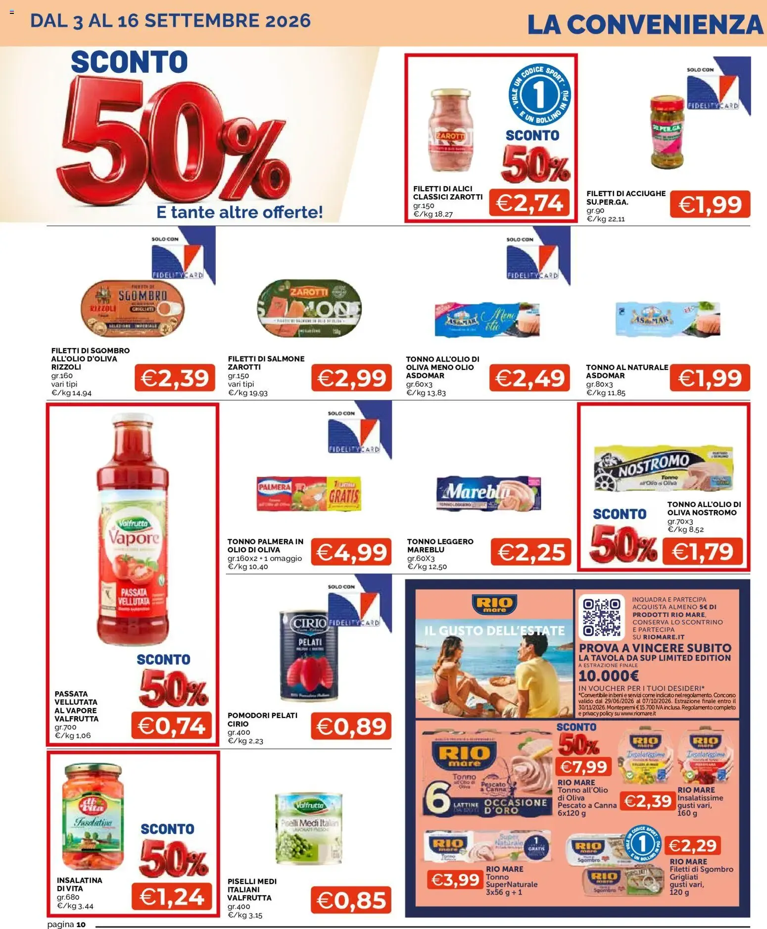 Mercatò volantino dal 03/09/2026 - online Offerte da 3 settembre a 16 settembre di 2026 - Pagina del volantino 10