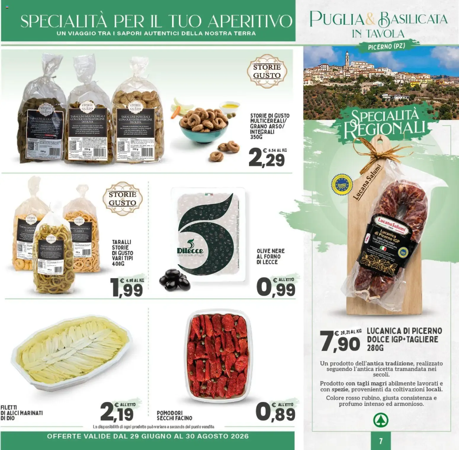 Nuovo Despar volantino Specialità regionali dal 29/06/2026 > offerte anteprima 🛍️ da 29 giugno a 30 agosto di 2026 - Pagina del volantino 7