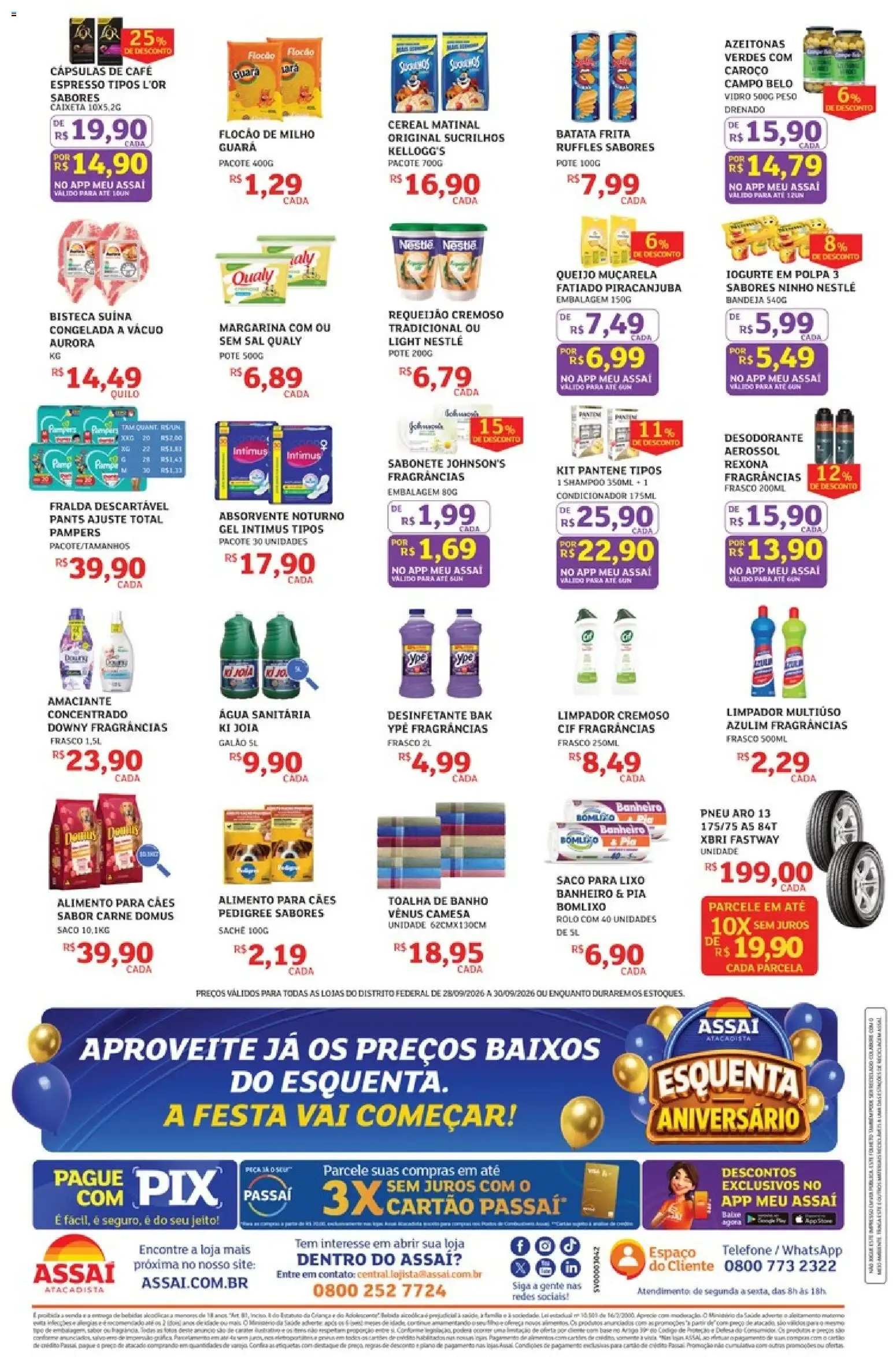 Encarte de Assaí Atacadista - Esquenta Aniversário (28-30 Setembro 2026) 28 de setembro até 30 de setembro 2026 - Pagina 2