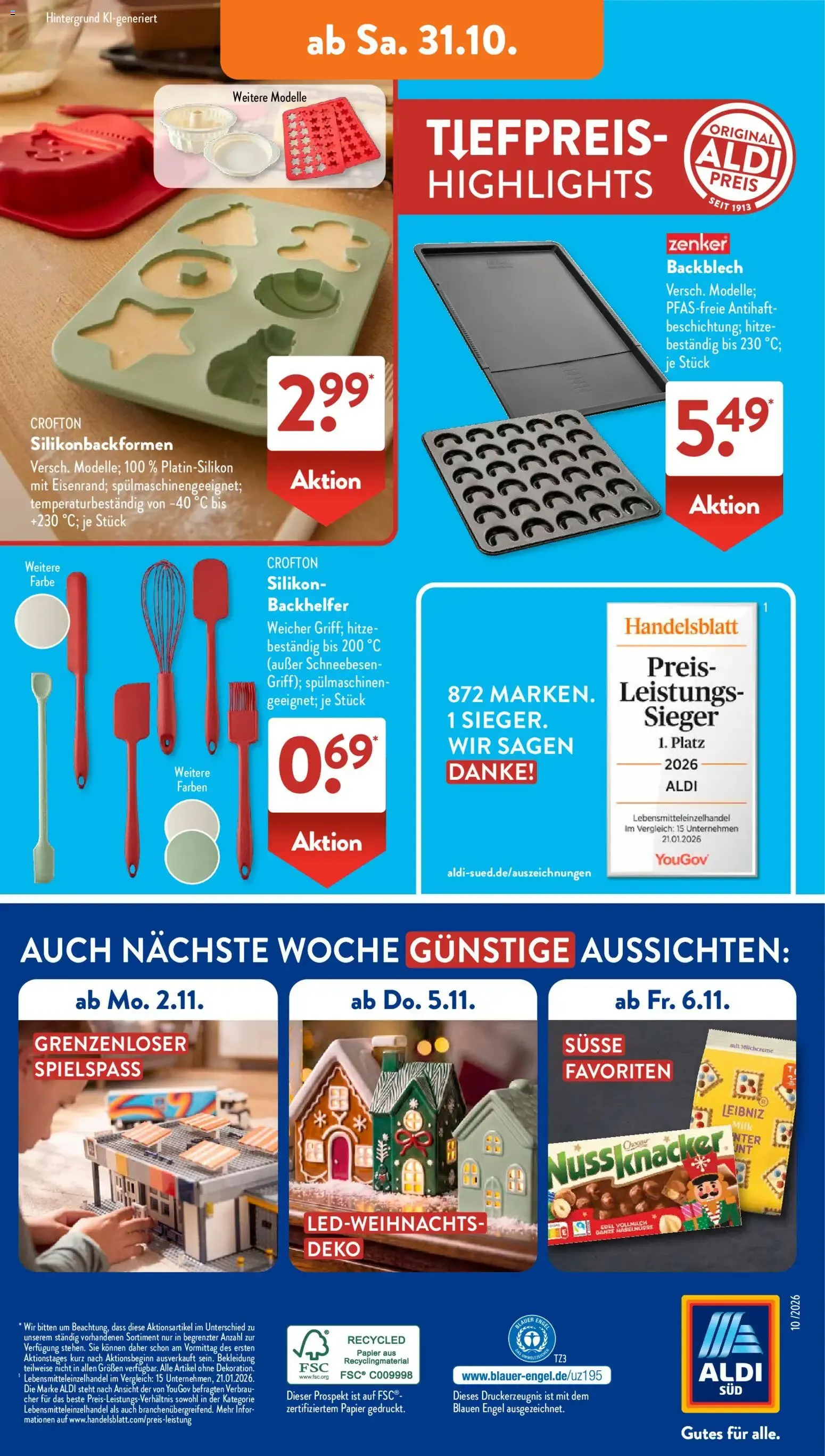 Aldi Süd Prospekt (ab 26.10.2026) zum Blättern von 26. Oktober bis 31. Oktober 2026 - Prospekt seite 15