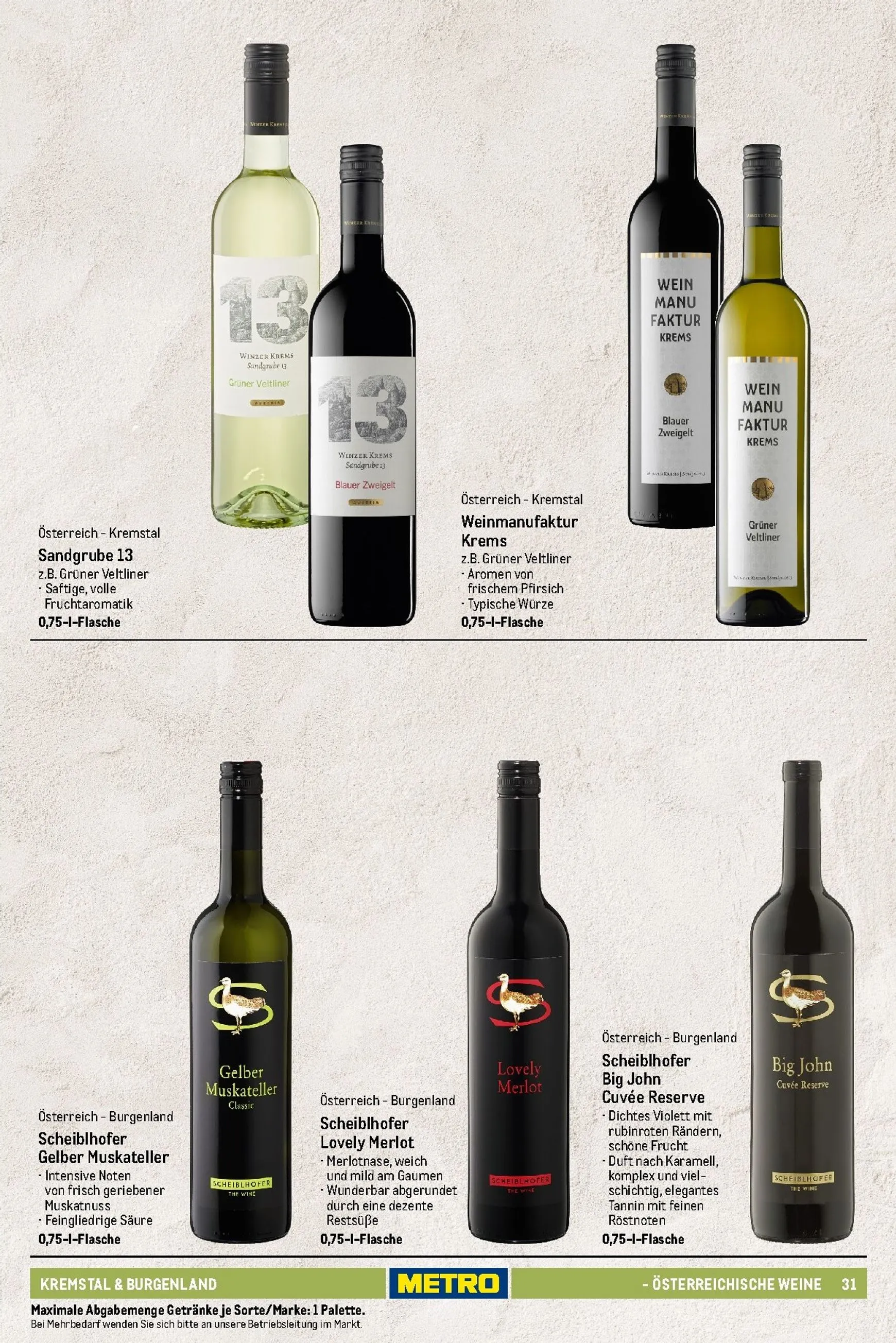 Sortimentskatalog Wein und Sekt für die perfekte Weinkarte von 1. November bis 30. September 2026 - Prospekt seite 32