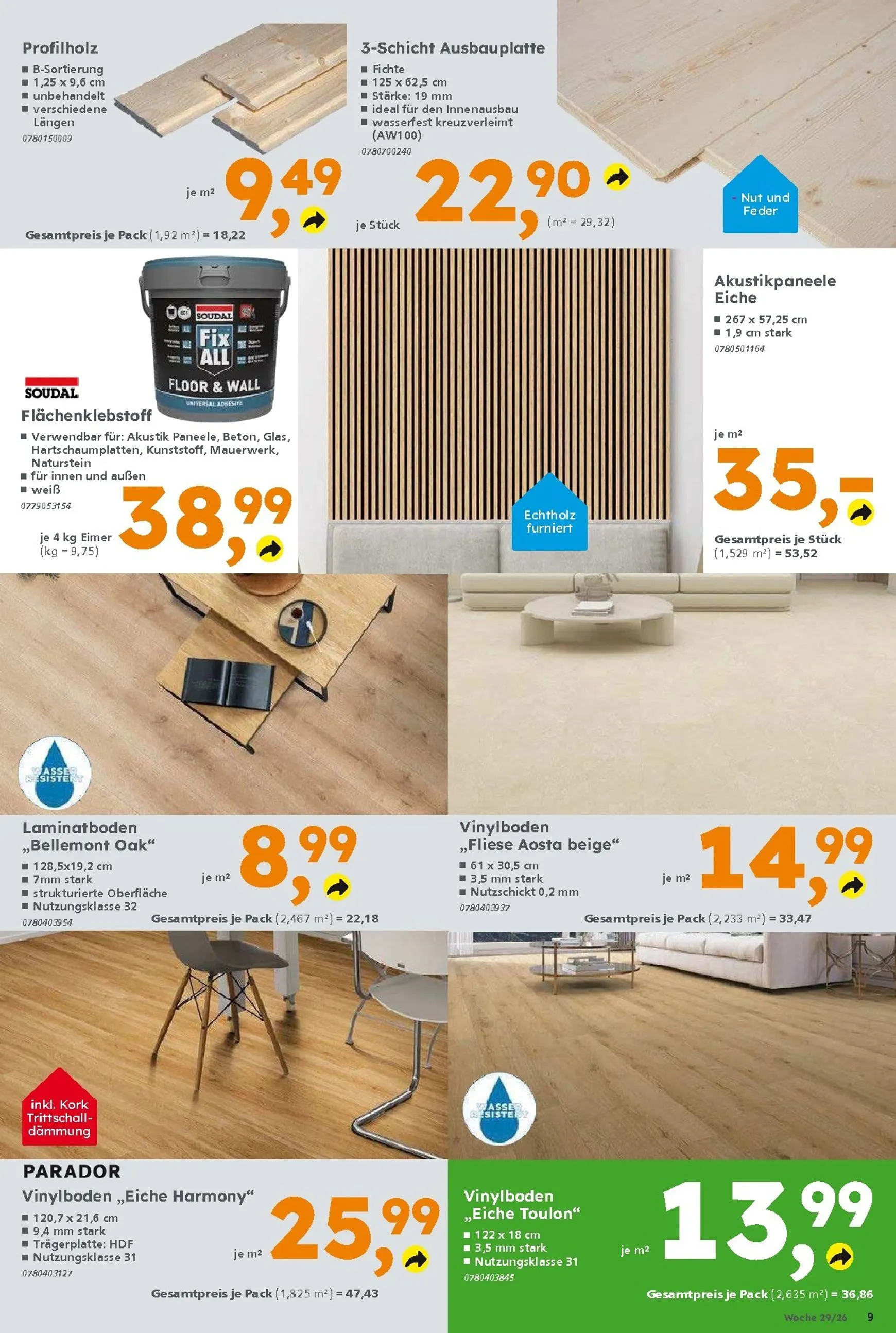 Globus Baumarkt Prospekt – von Sonntag 12.07.2026 bis Samstag 18.07.2026 von 13. Juli bis 18. Juli 2026 - Prospekt seite 9