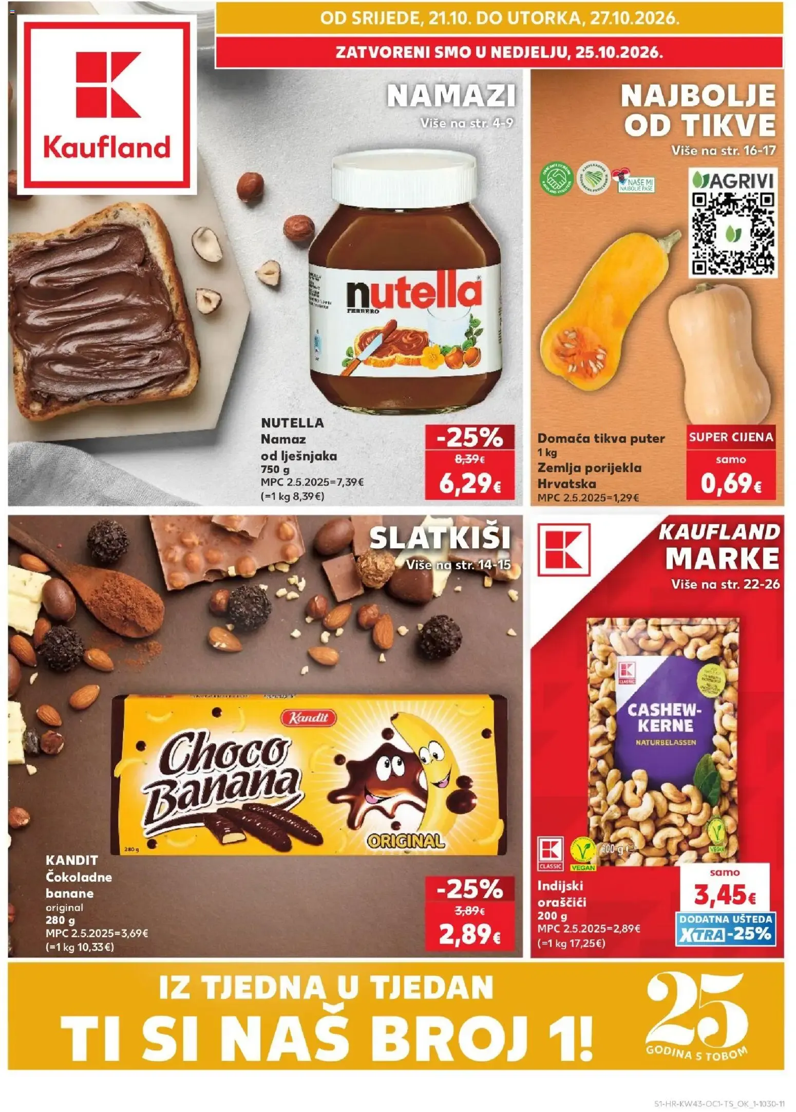 Katalog Kaufland Katalog novi od 21.10.2026 na listanje > letak digitalni od 21. listopada do 27. listopada 2026. - Pregled Stranica 1