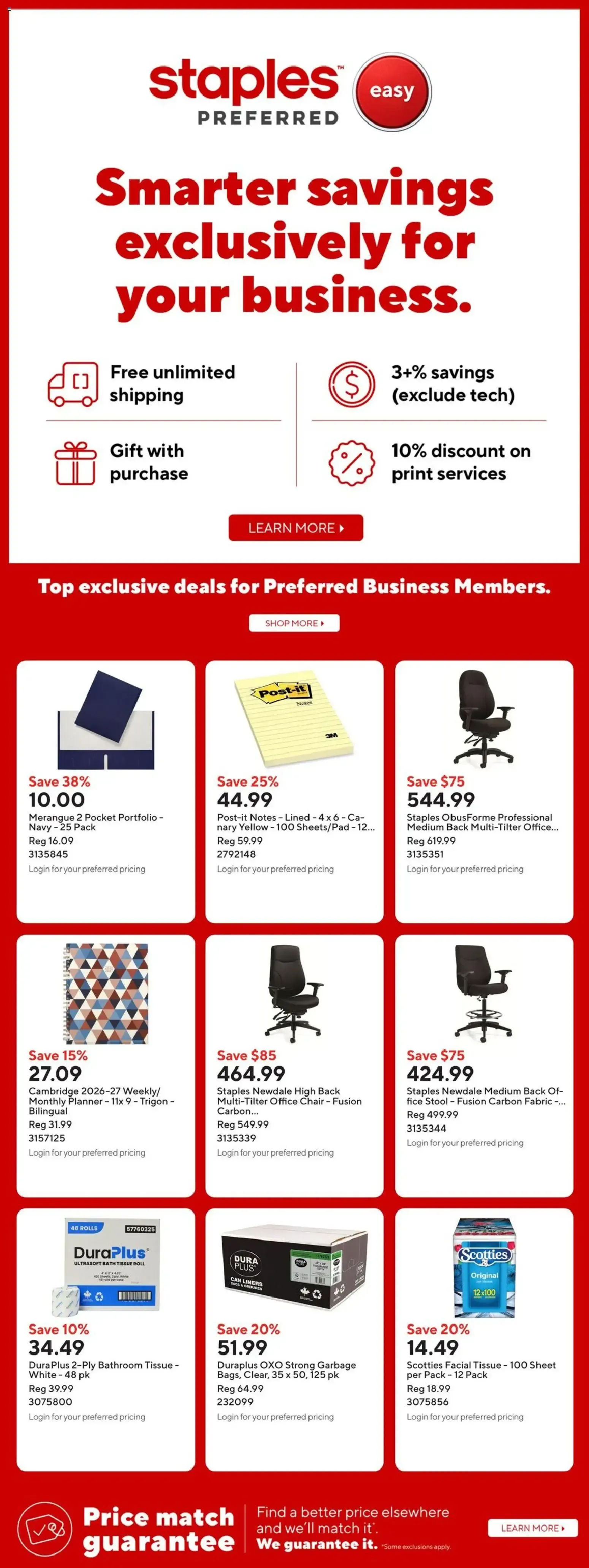 Staples Semi-annual Big Chair + Desk Event from October 16 to October 29 2026 - flyer page 15