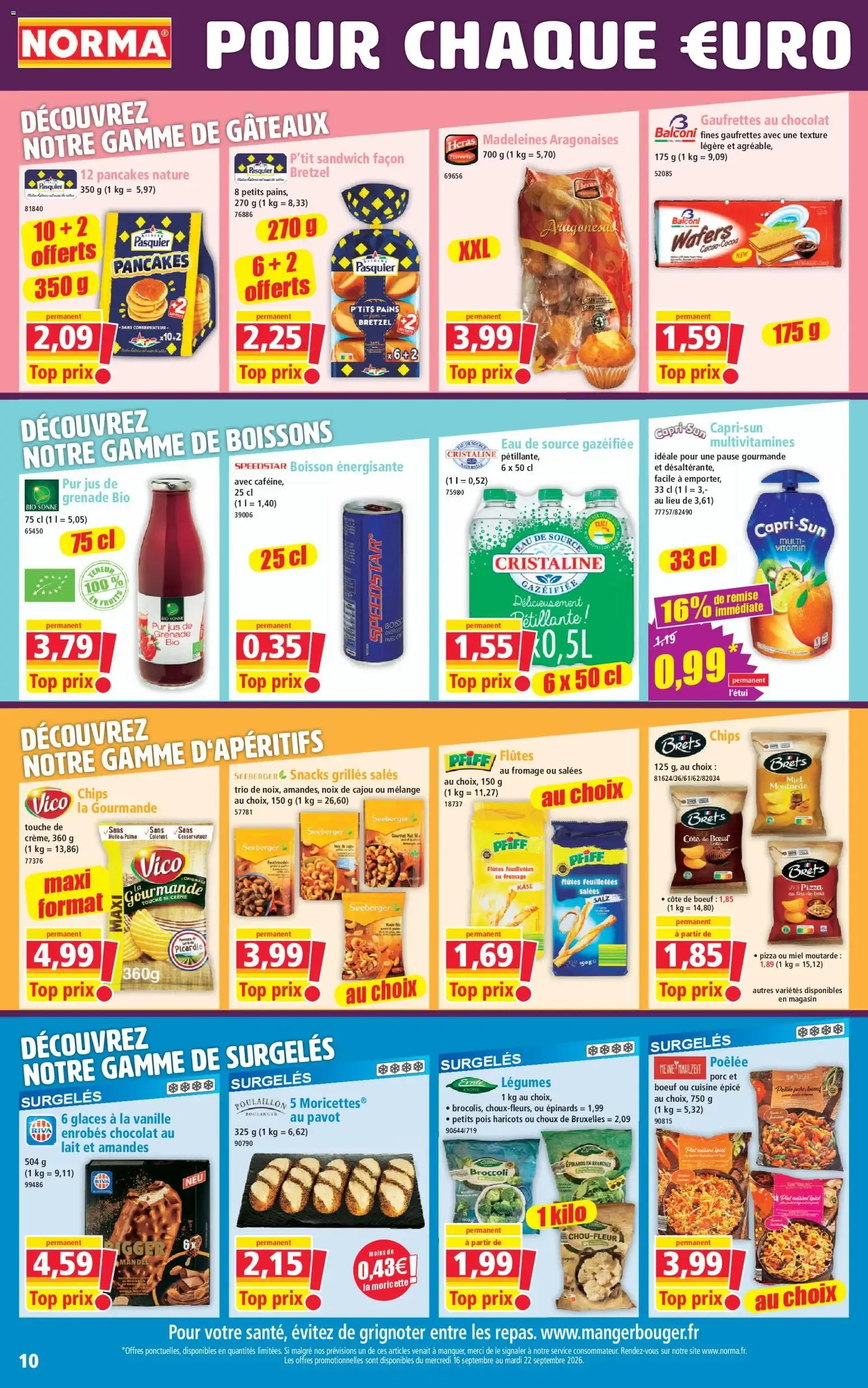 Norma Votre Discounter Régional du 16 septembre au 22 septembre 2026 - Catalogue page 10