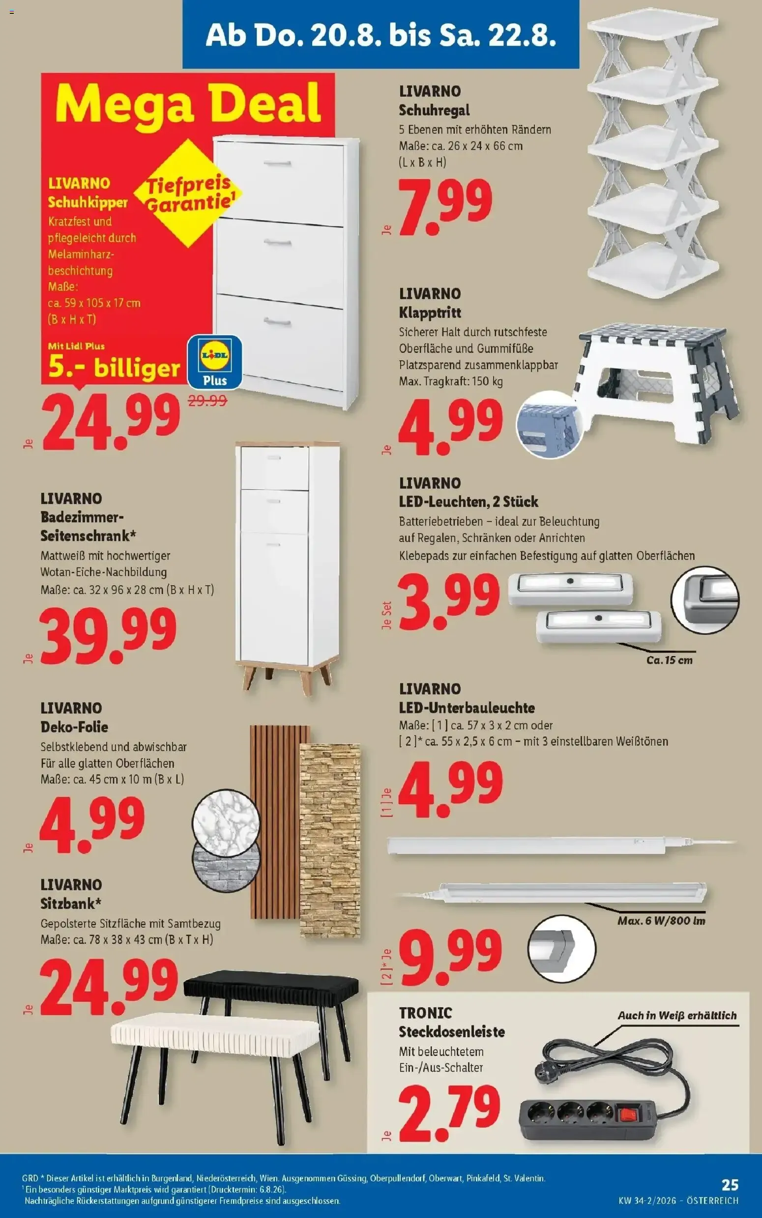 Lidl Plus - Österreichs günstigste Preise von 20. August bis 22. August 2026 - Flugblätt seite 29