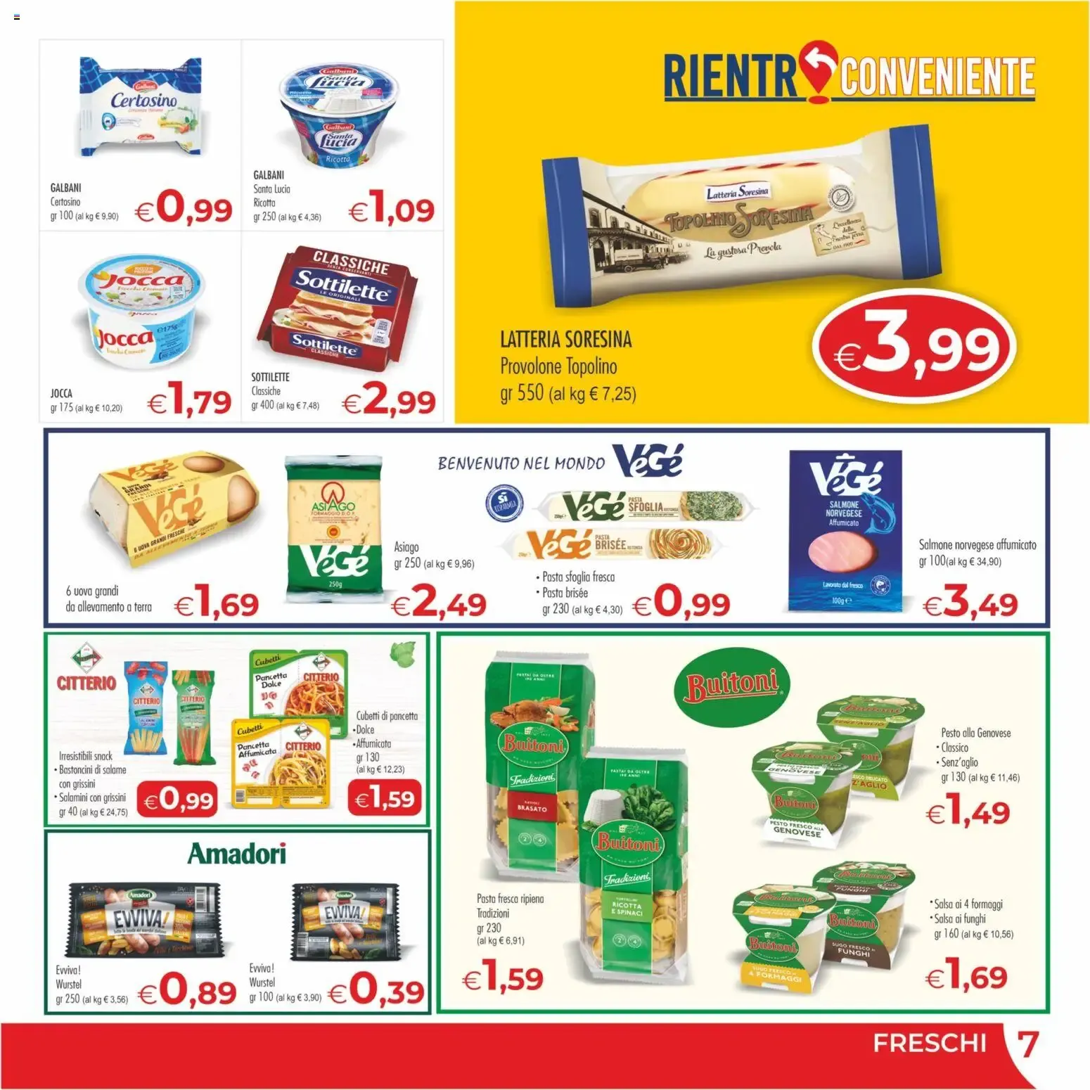 MerSi Supermercati - Rientro Conveniente - Offerte dal 26/08/2026 al 08/09/2026 da 26 agosto a 8 settembre di 2026 - Pagina del volantino 7