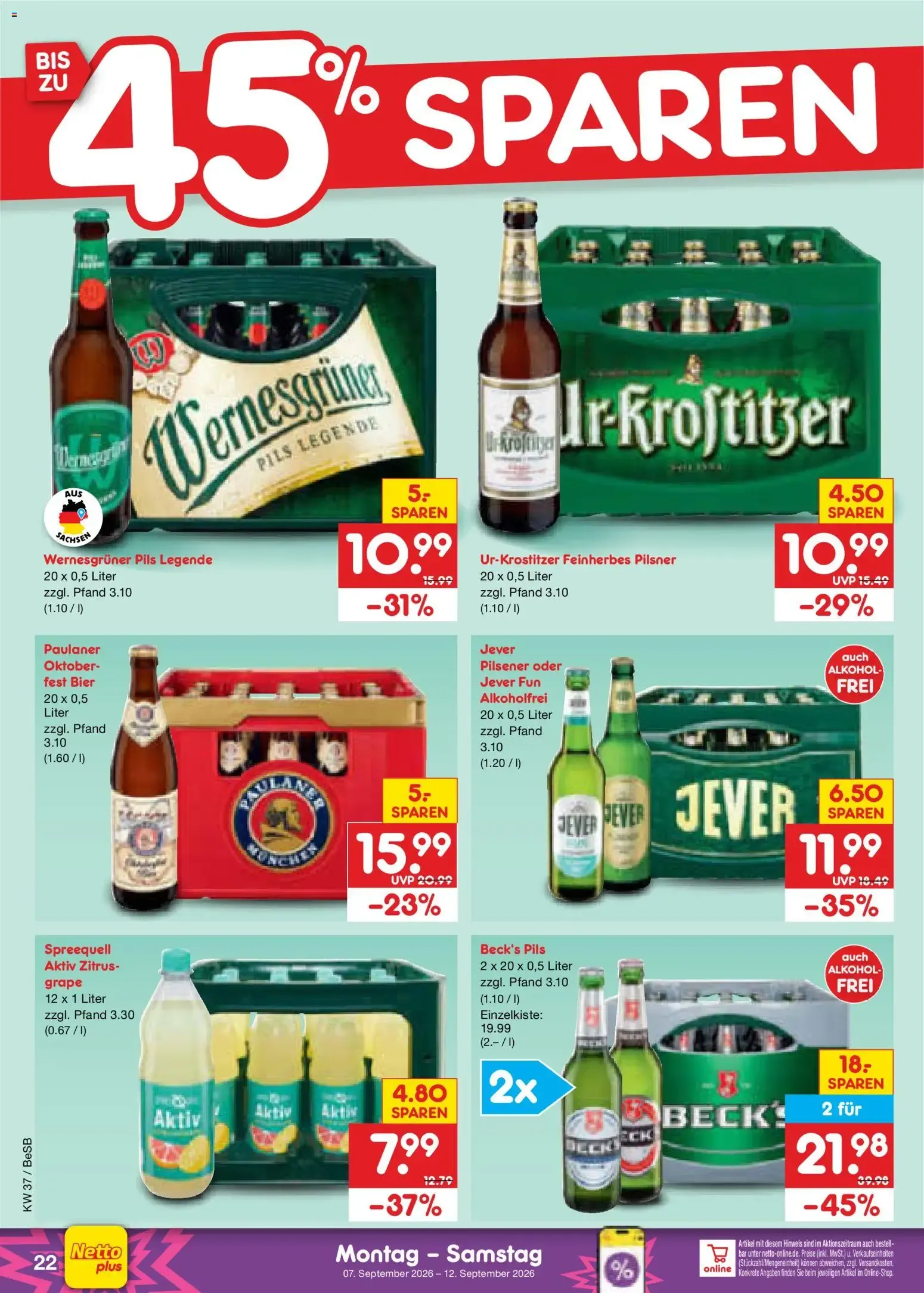 Netto Marken-Discount Prospekt (ab 07.09.2026) » Angebote von 7. September bis 12. September 2026 - Prospekt seite 32