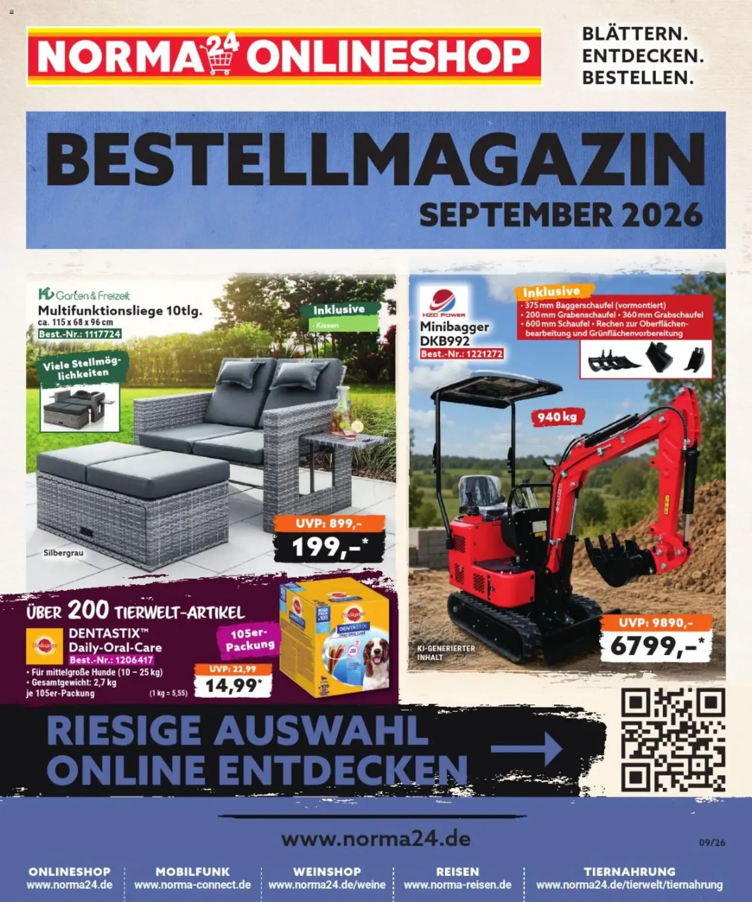 Norma Bestellmagazin September 2026 (ab 01.09.2026) zum blättern » Angebote von 1. September bis 30. September 2026 - Prospekt seite 1