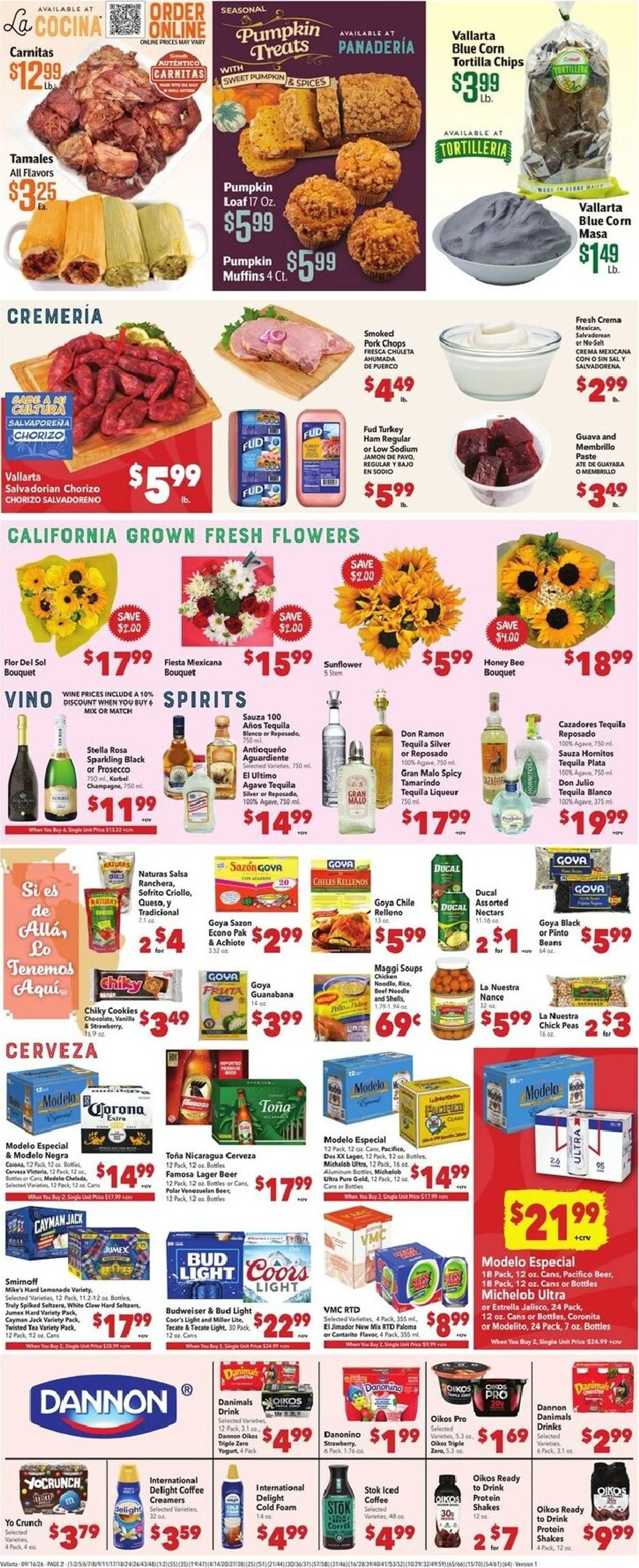 Weekly ad Vallarta Supermarkets: A Celebrar Las Fiestas Patrias from September 16 to September 22 2026 - Page 2