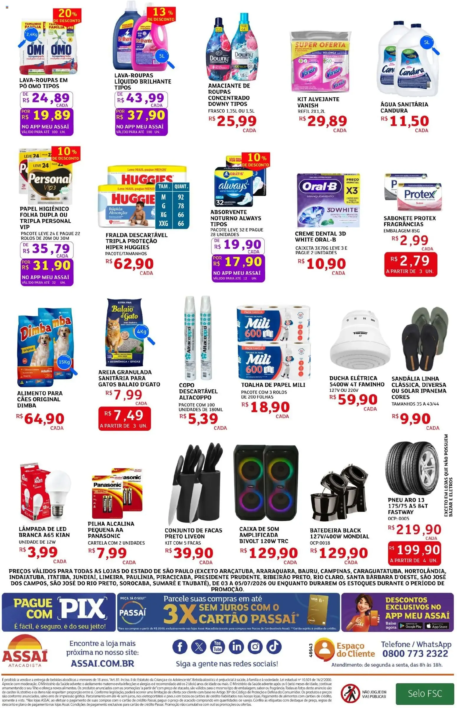 Encarte de Assaí Atacadista ofertas - SP de 03/07/2026 | Promoções Online 3 de julho até 5 de julho 2026 - Pagina 2