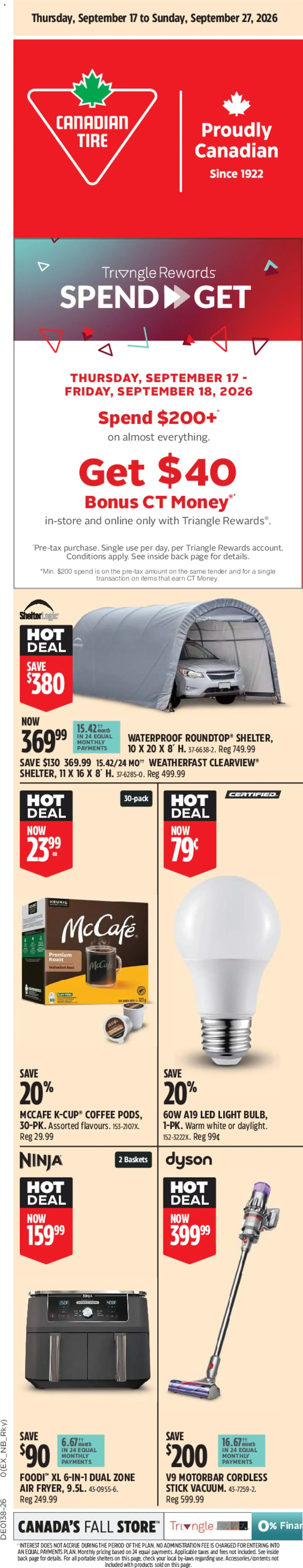 Canadian Tire flyer - Fall Big Red from Sep 17, 2026 > weekly specials & deals from September 17 to September 27 2026 - flyer page 2