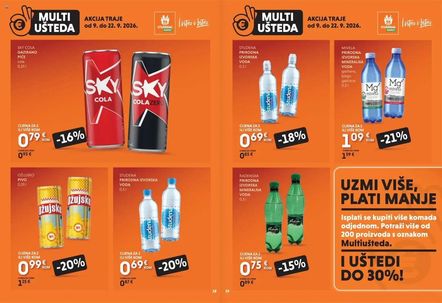 Katalog Studenac MultiUšteda novi od 09.09.2026 na listanje > letak digitalni od 9. rujna do 22. rujna 2026. - Pregled Stranica 18