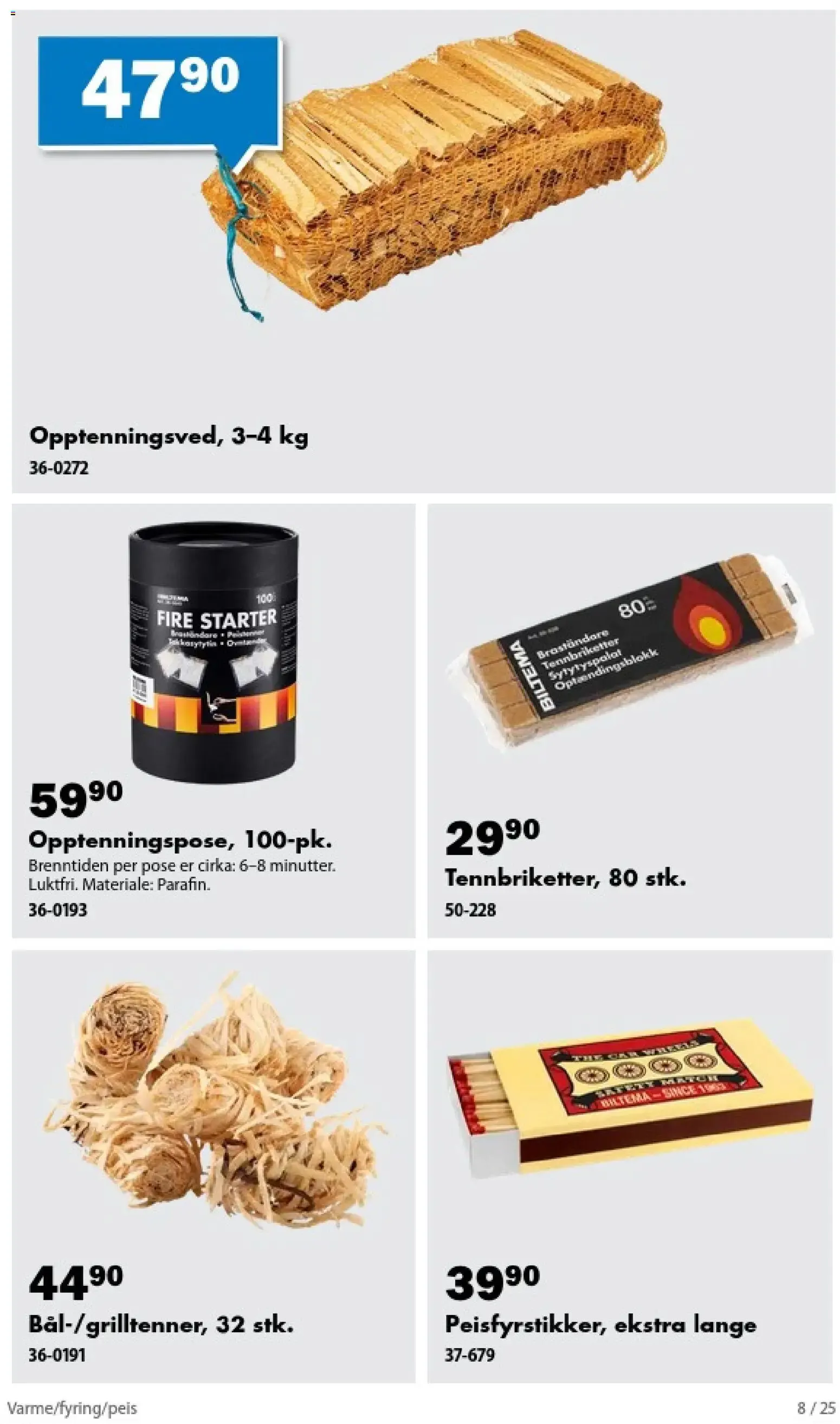 Biltema kundeavis alt til oppvarmingen (23/10/2026 - 31/03/2027) - Kundeavis og tilbud fra 23. oktober til 31. mars 2027 - kundeavisside 8