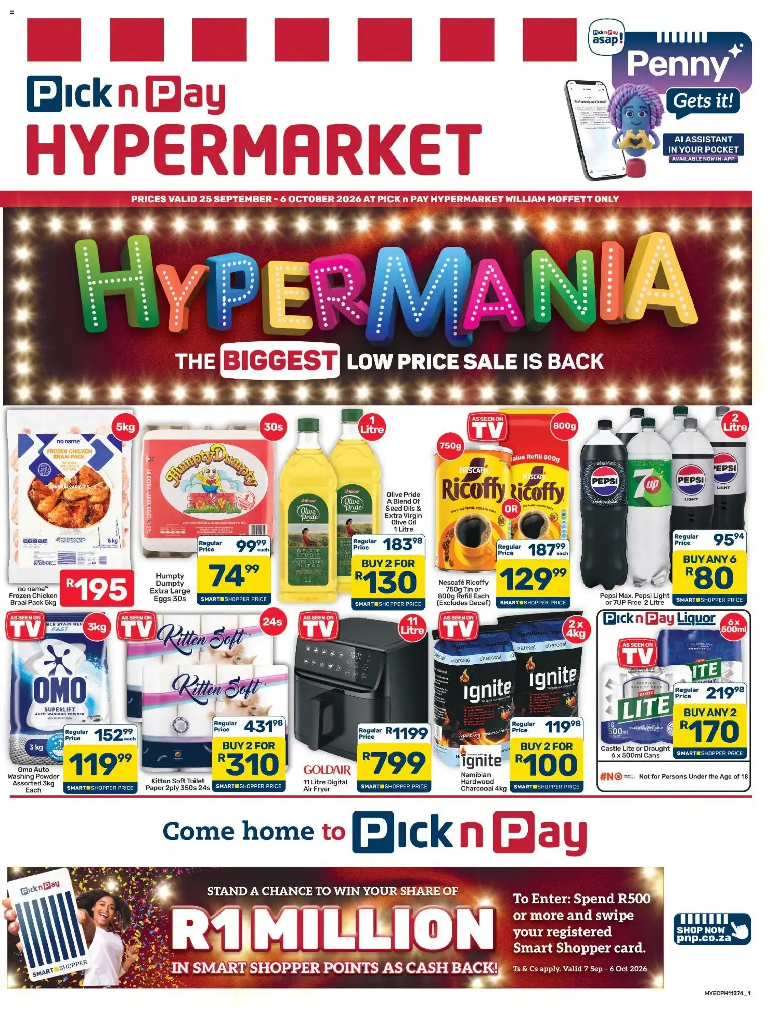 Pick n Pay Hypermarket - Hypermania from 25 September to 6 October 2026 - Catalogue Page 1
