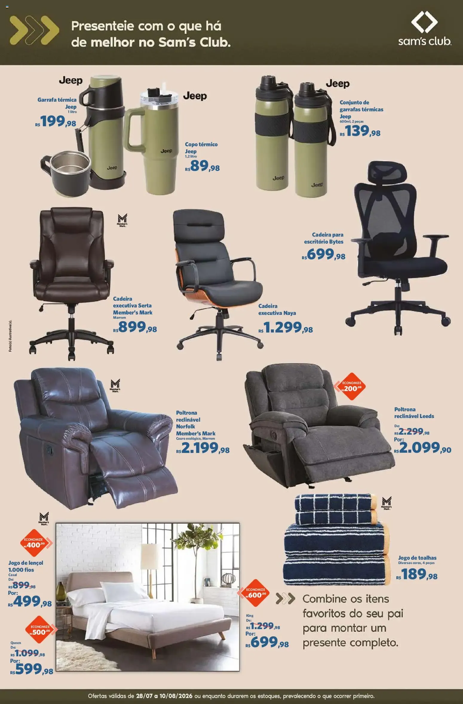 Encarte de Sam's Club ofertas Dia dos Pais de 28/07/2026 | Promoções Online 28 de julho até 10 de agosto 2026 - Pagina 9
