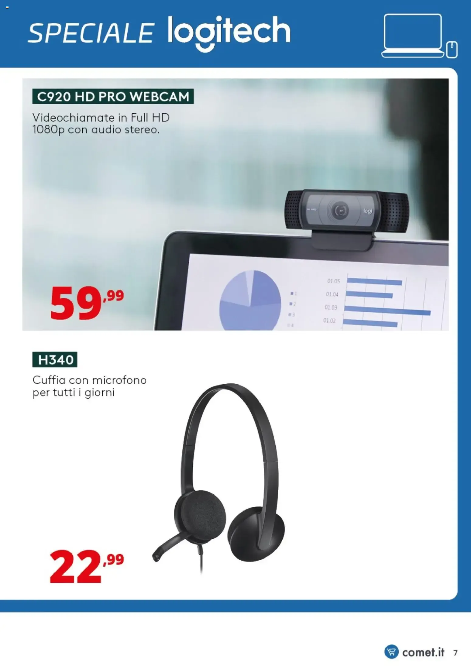 Nuovo Comet volantino Logitech dal 03/09/2026 > offerte anteprima 🛍️ da 3 settembre a 11 settembre di 2026 - Pagina del volantino 7