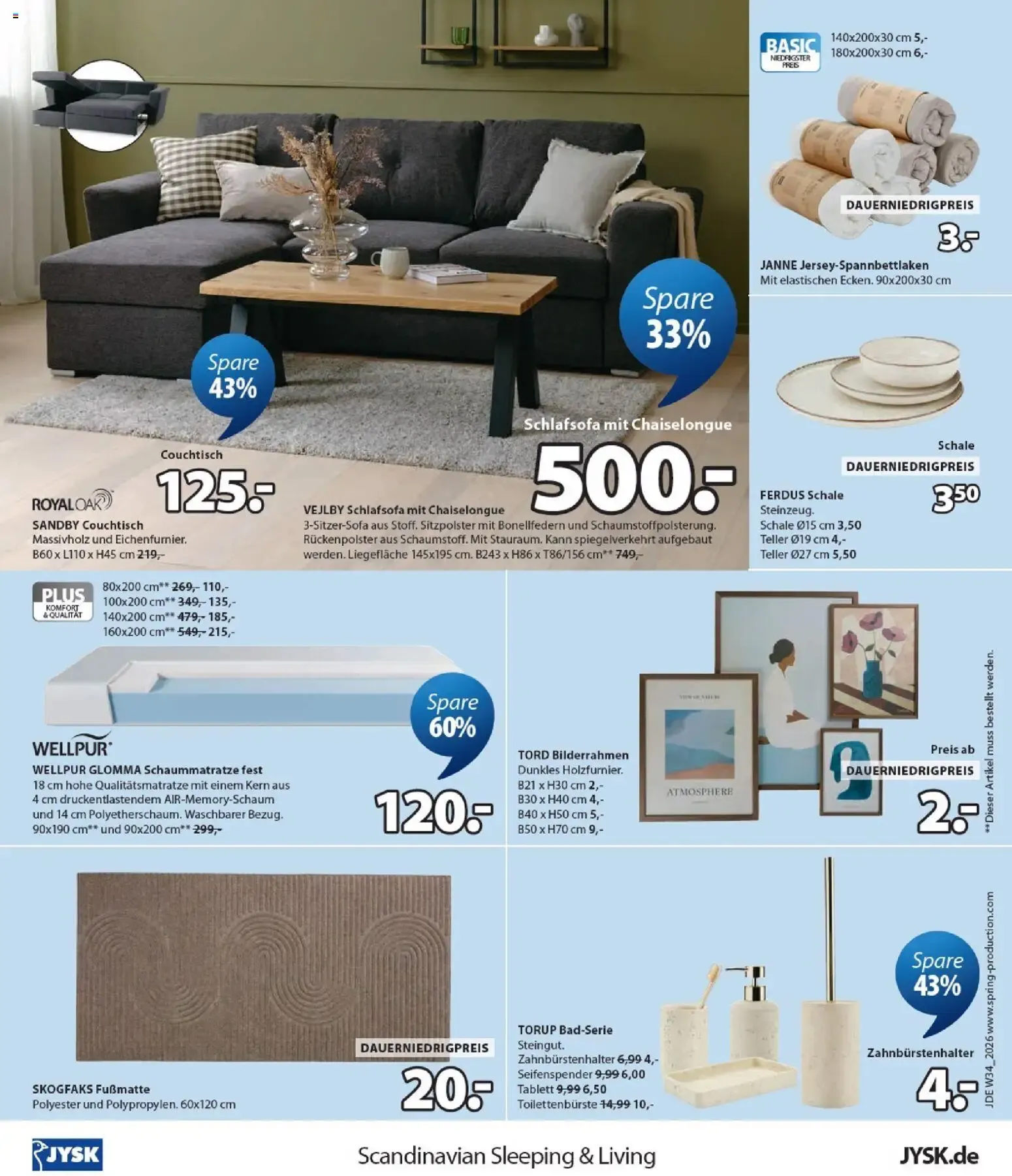 JYSK: Días de Muebles y Hogar - Ahorra hasta un 60% von 16. August bis 17. September 2026 - Prospekt seite 12