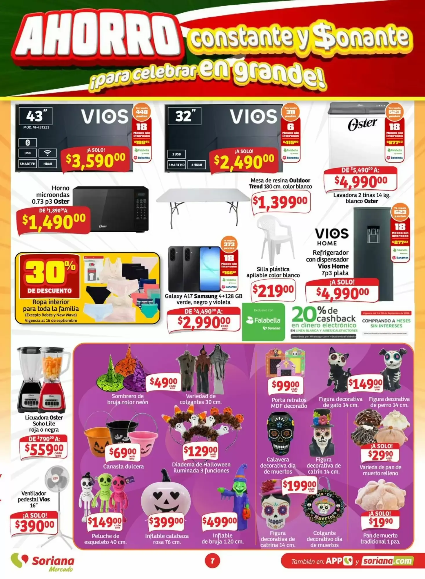 Catálogo de Soriana Mercado: Ahorro Constante y Sonante 11 de septiembre al 17 de septiembre 2026 - Pagina 7