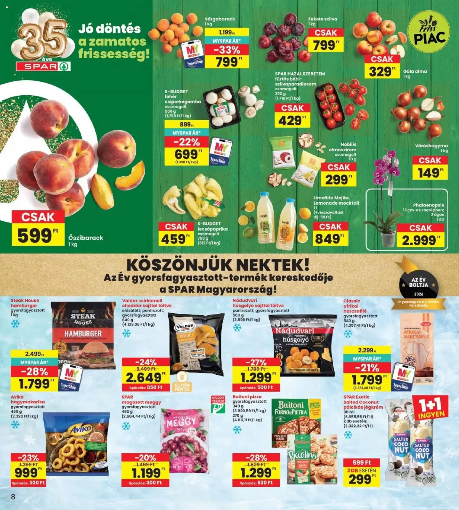 Katalógus Interspar akciós újság - 2026.08.13. -tól/töl > akció, lapozható szórólap 🛍️ augusztus 13.-tól augusztus 19.-ig 2026. - Oldal 8