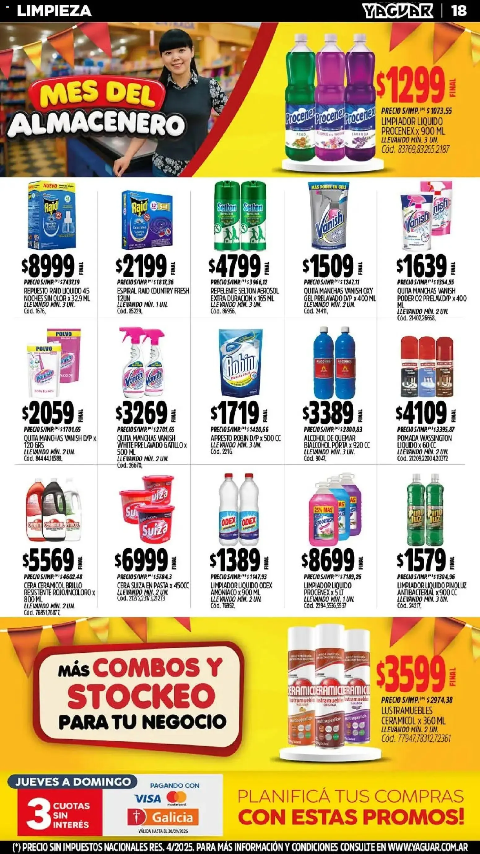 Ofertas de Mayorista Yaguar - Mes del Almacenero - P. Chacabuco 21 de septiembre al 27 de septiembre 2026 - Página 18 del catálogo