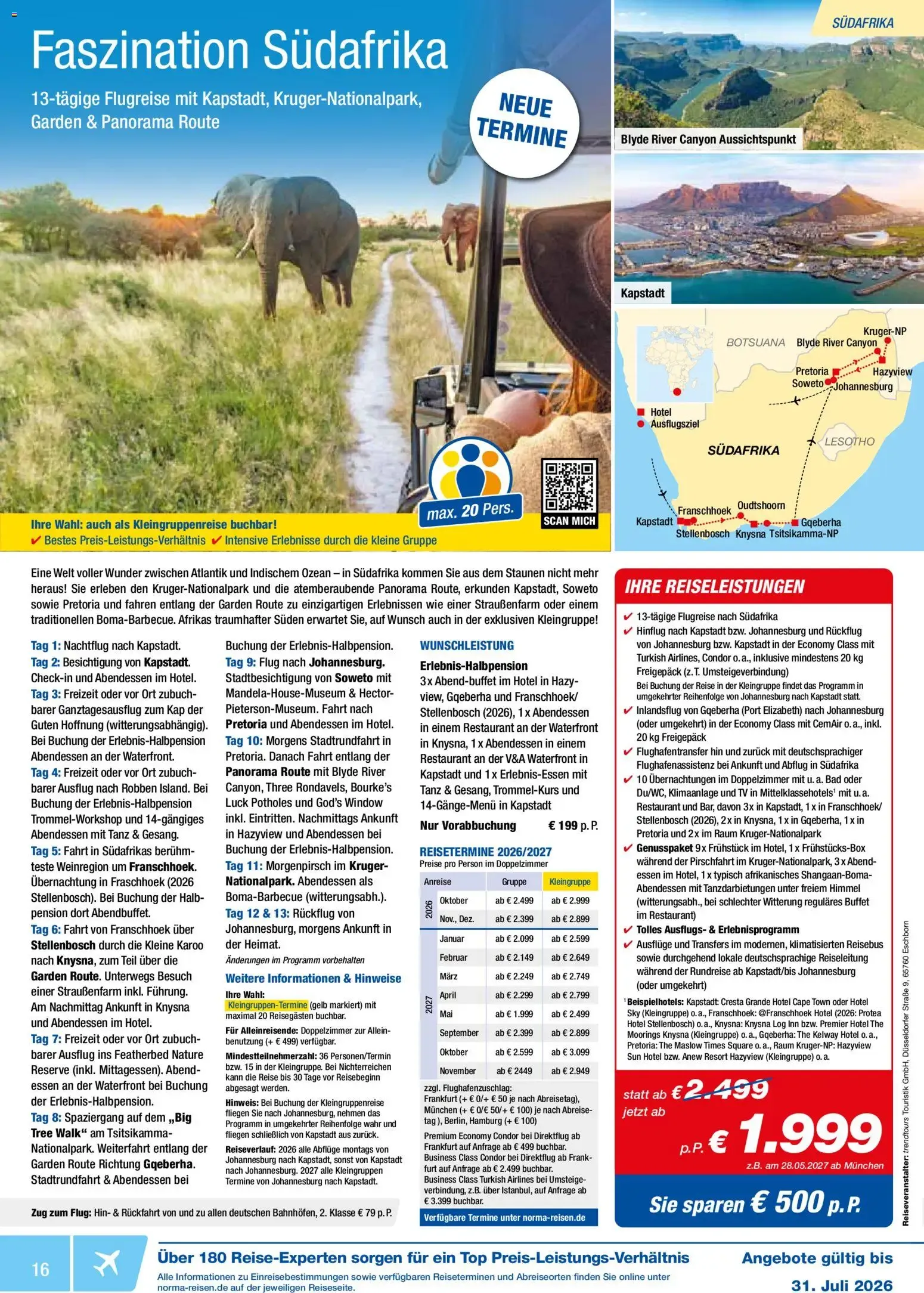 Norma-Reisen: Ofertas de Viaje - Isla Mauricio von 1. Juli bis 31. Juli 2026 - Prospekt seite 16