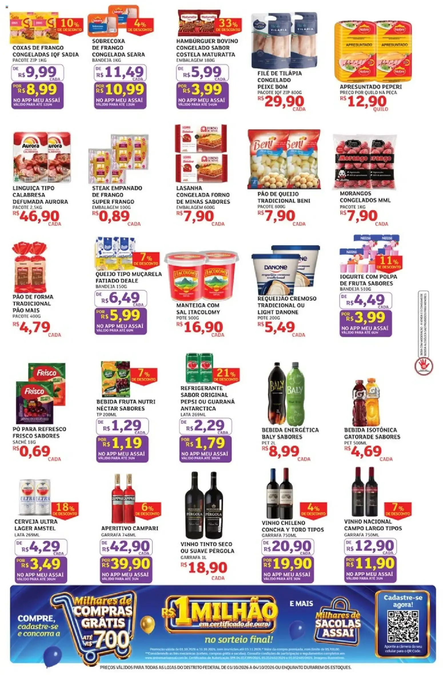 Encarte de Assaí Atacadista - Aniversário 52 Anos: Compras Grátis 1 de outubro até 4 de outubro 2026 - Pagina 3