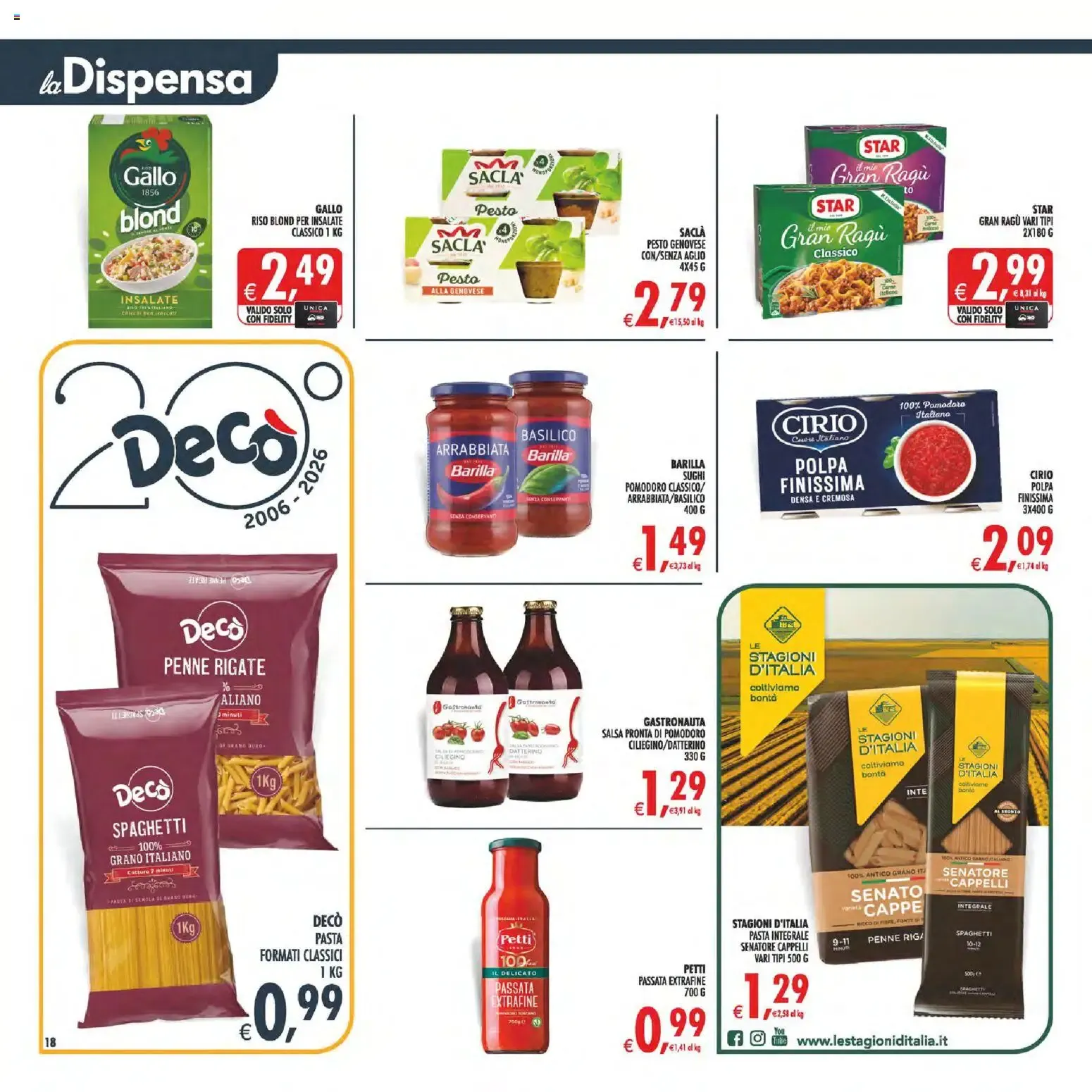Nuovo Decò volantino Maxistore, Supermercati Lipari dal 11/08/2026 > offerte anteprima 🛍️ da 11 agosto a 20 agosto di 2026 - Pagina del volantino 18