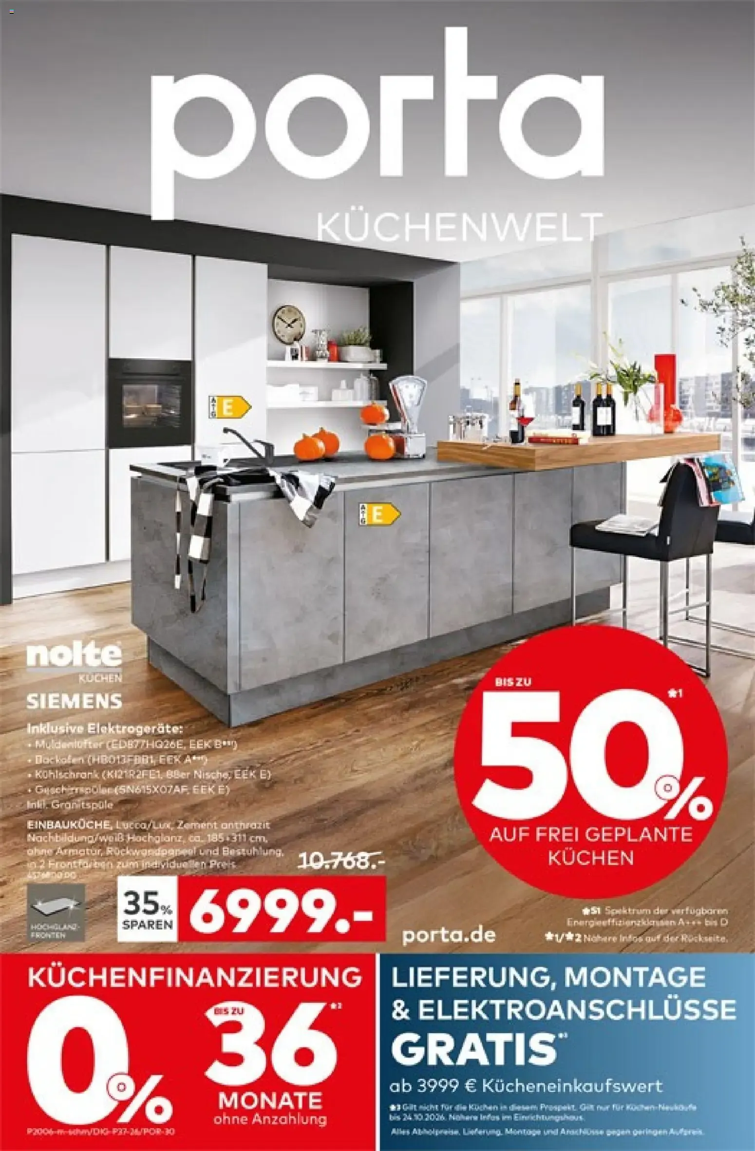Porta Küchenwelt von 12. Oktober bis 24. Oktober 2026 - Prospekt seite 1