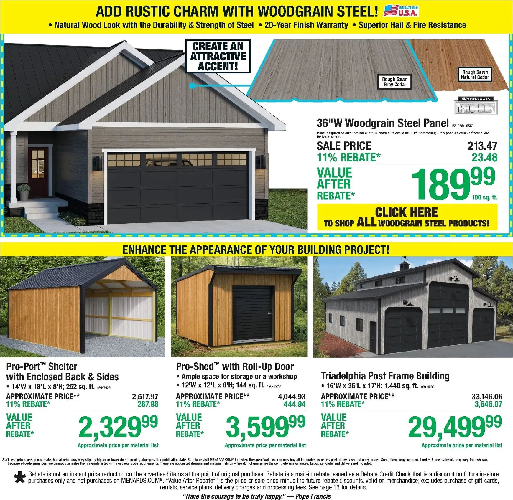 Weekly promotion Current Menards - 11% Rebate Sale leaflet valid from Thursday 09/24/2026 to Sunday 10/04/2026 spanning from September 24 to October 4 2026 - Page 8 for Catalogue 365