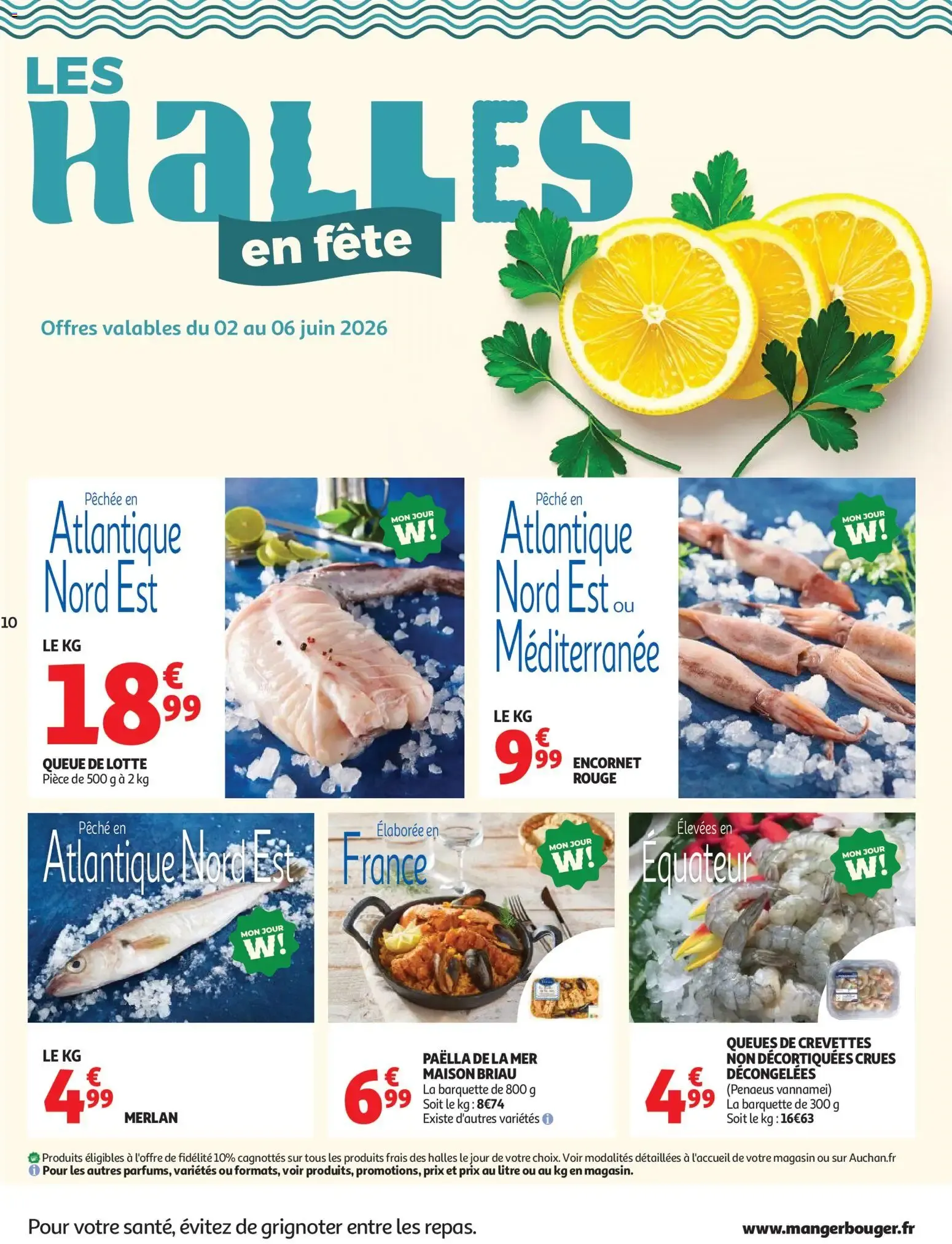 Auchan - Tous dans le match, pros des bons plans du 2 juin au 14 juin 2026 - Catalogue page 10