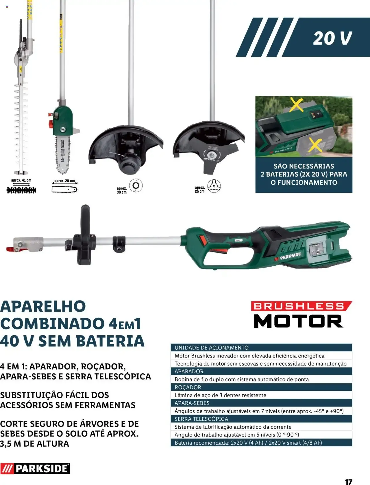 Folheto Lidl Parkside: Baterias e Ferramentas para todas as tarefas de 2 de fevereiro até 31 de dezembro 2026 - Pagina 17