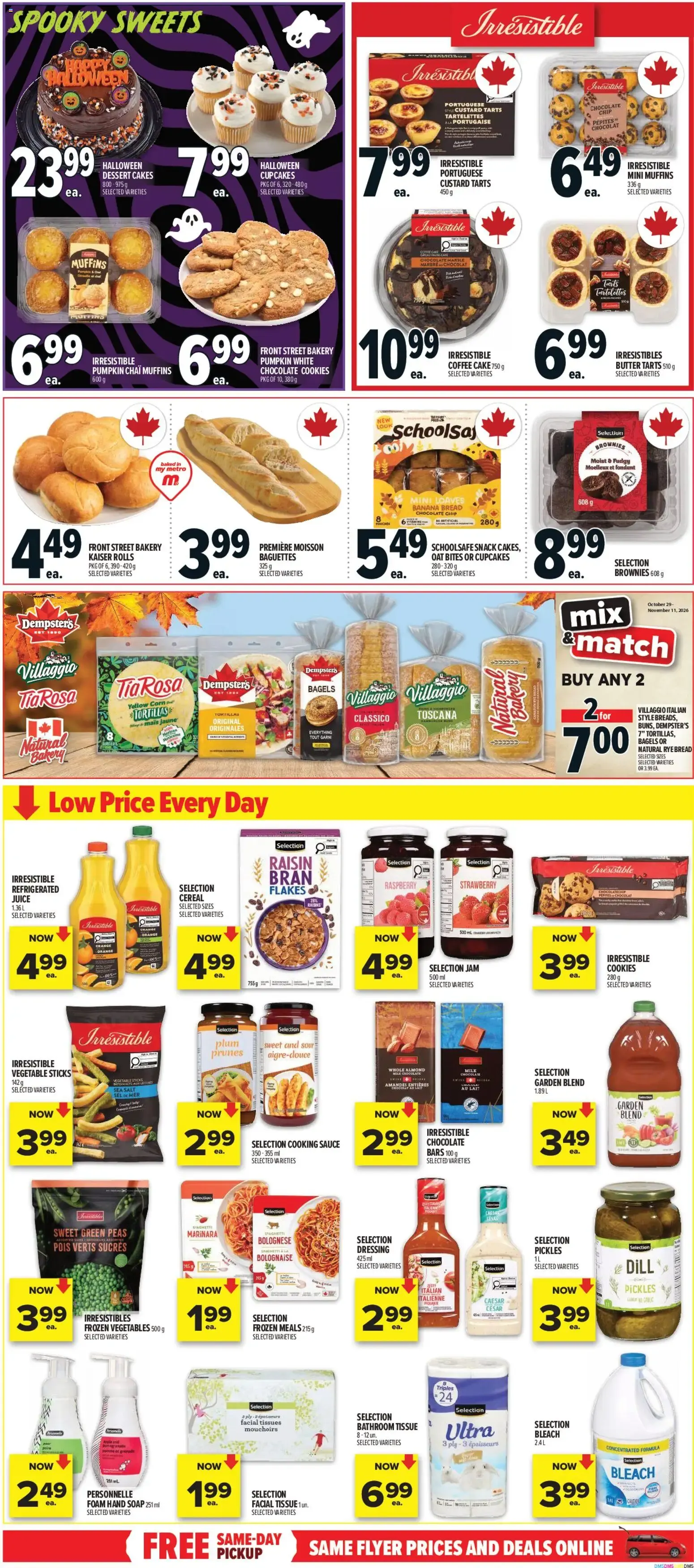 Metro weekly flyer / circulaire from Oct 29, 2026 > weekly specials & deals from October 29 to November 4 2026 - flyer page 9