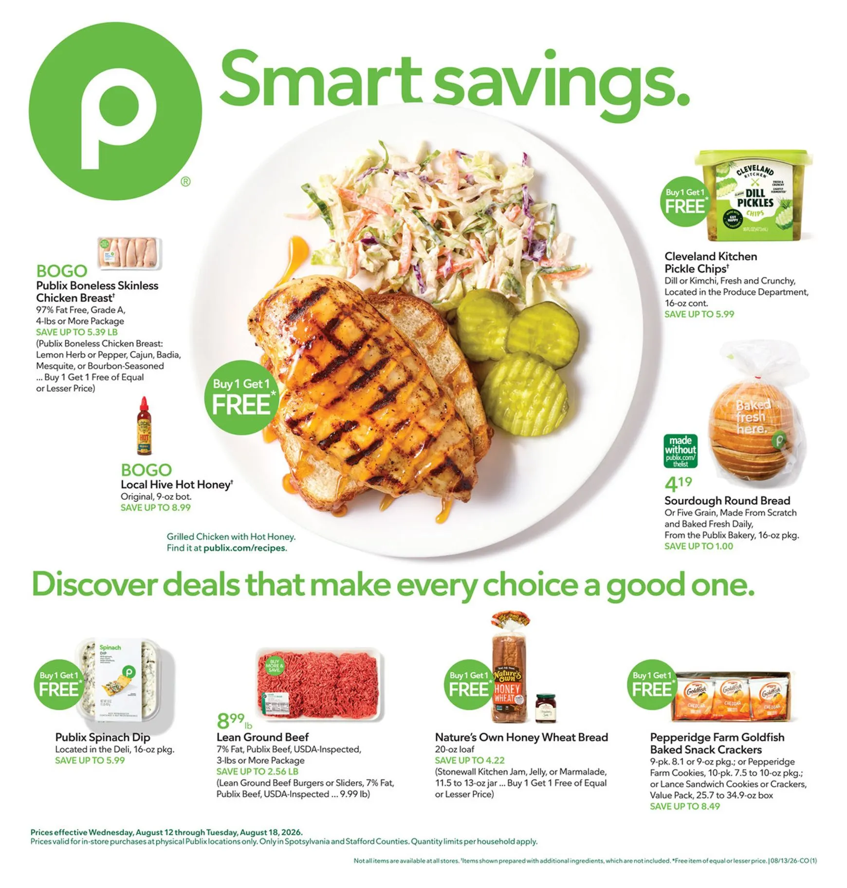 Current Publix leaflet valid from Wednesday 08/12/2026 to Tuesday 08/18/2026
