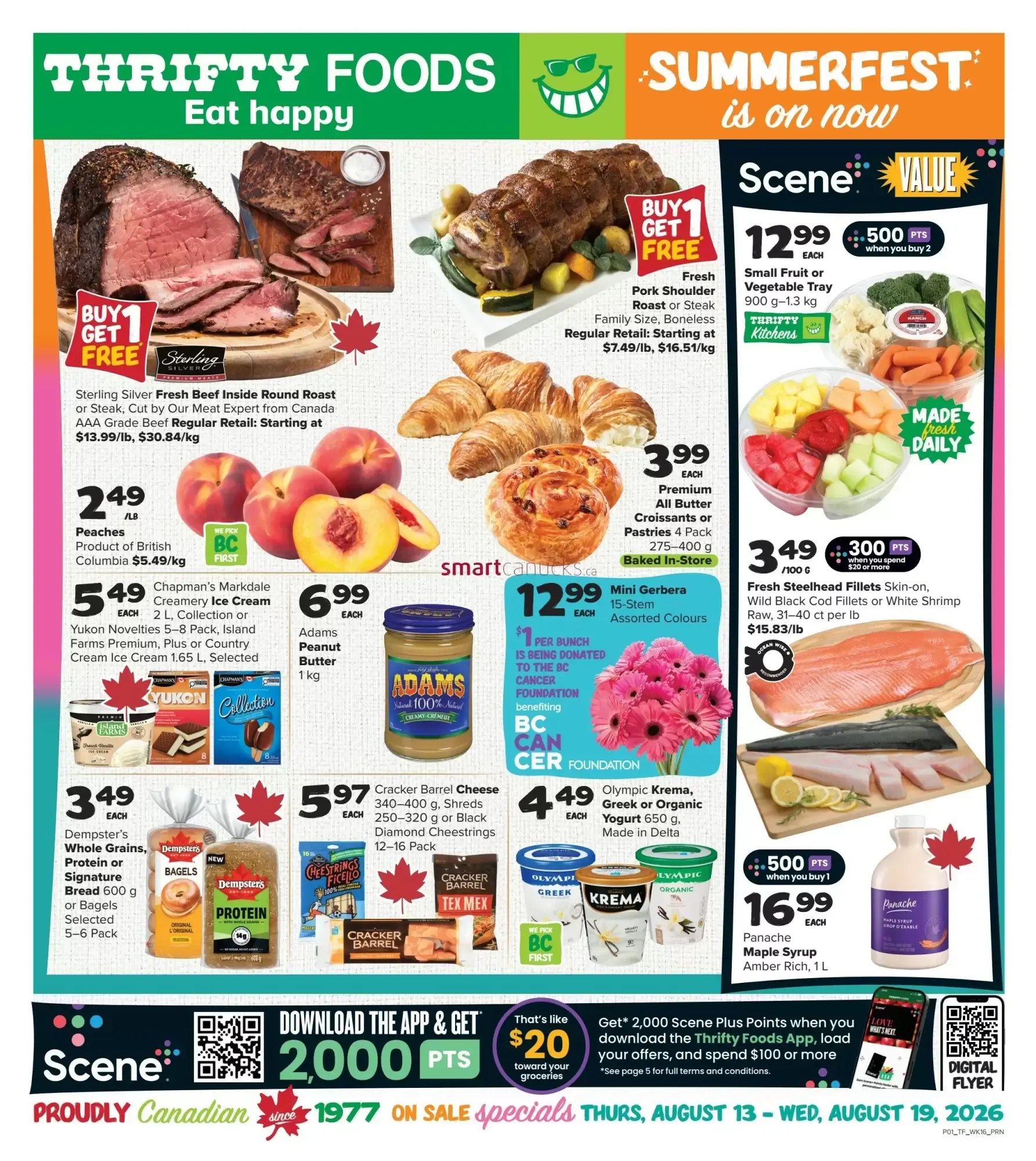 Thrifty Foods flyer week 33 from August 13 to August 19 2026 - flyer page 1