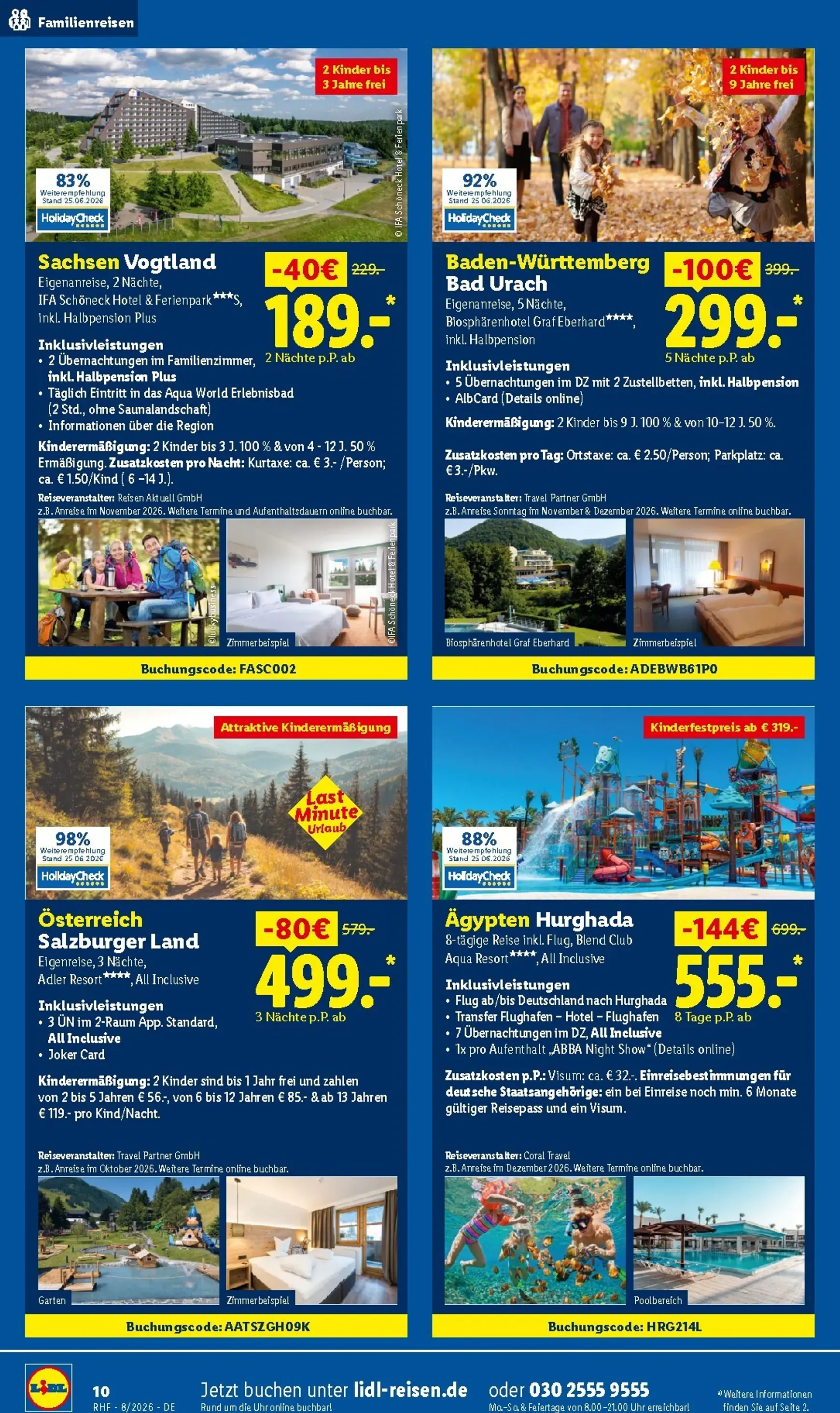 Lidl August Reise-Highlights Prospekt – von Mittwoch 29.07.2026 bis Montag 31.08.2026 von 29. Juli bis 31. August 2026 - Prospekt seite 10
