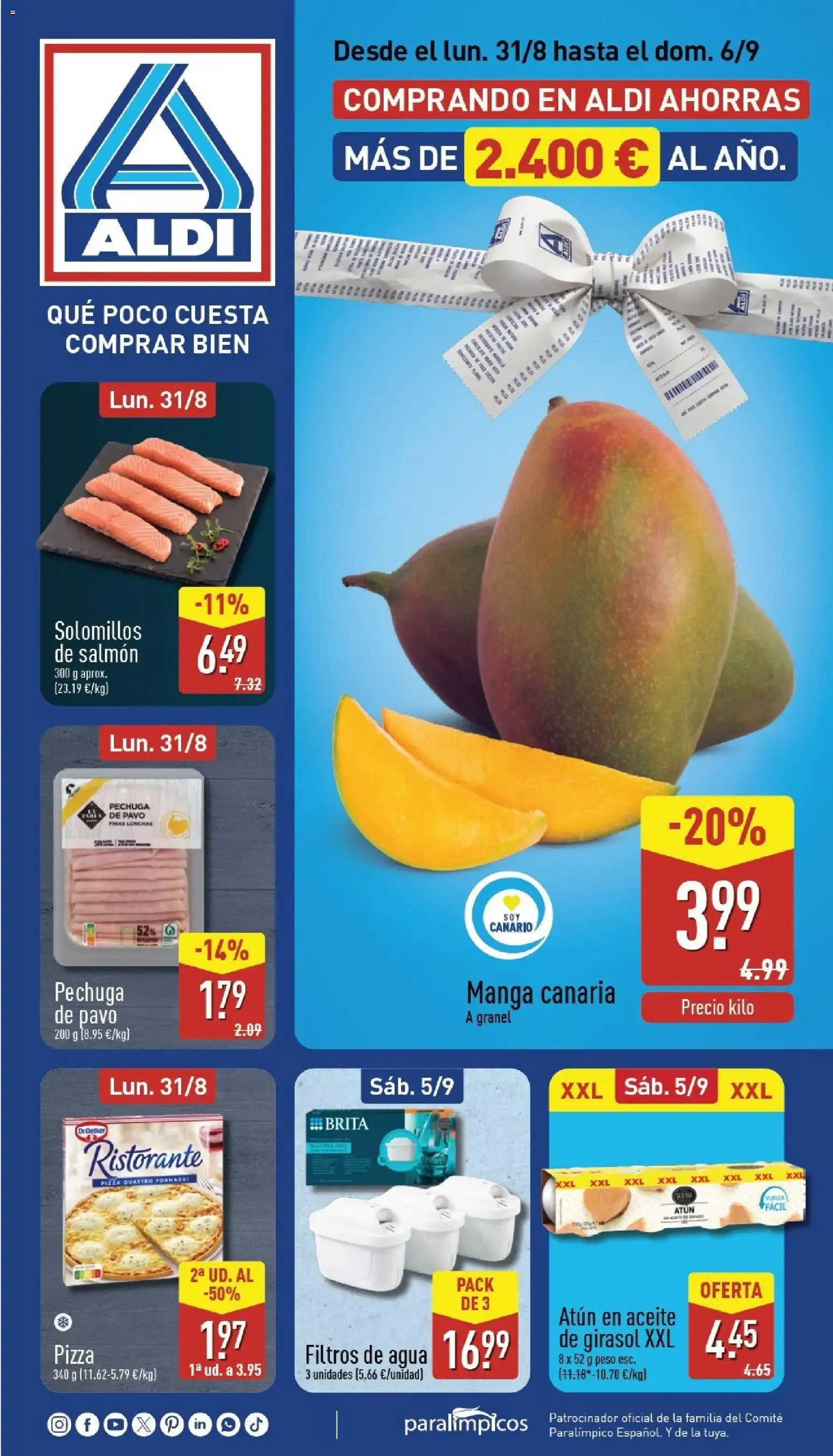 Catálogo de Aldi folleto | Catálogo 31 de agosto al 6 de septiembre 2026 - Página 1