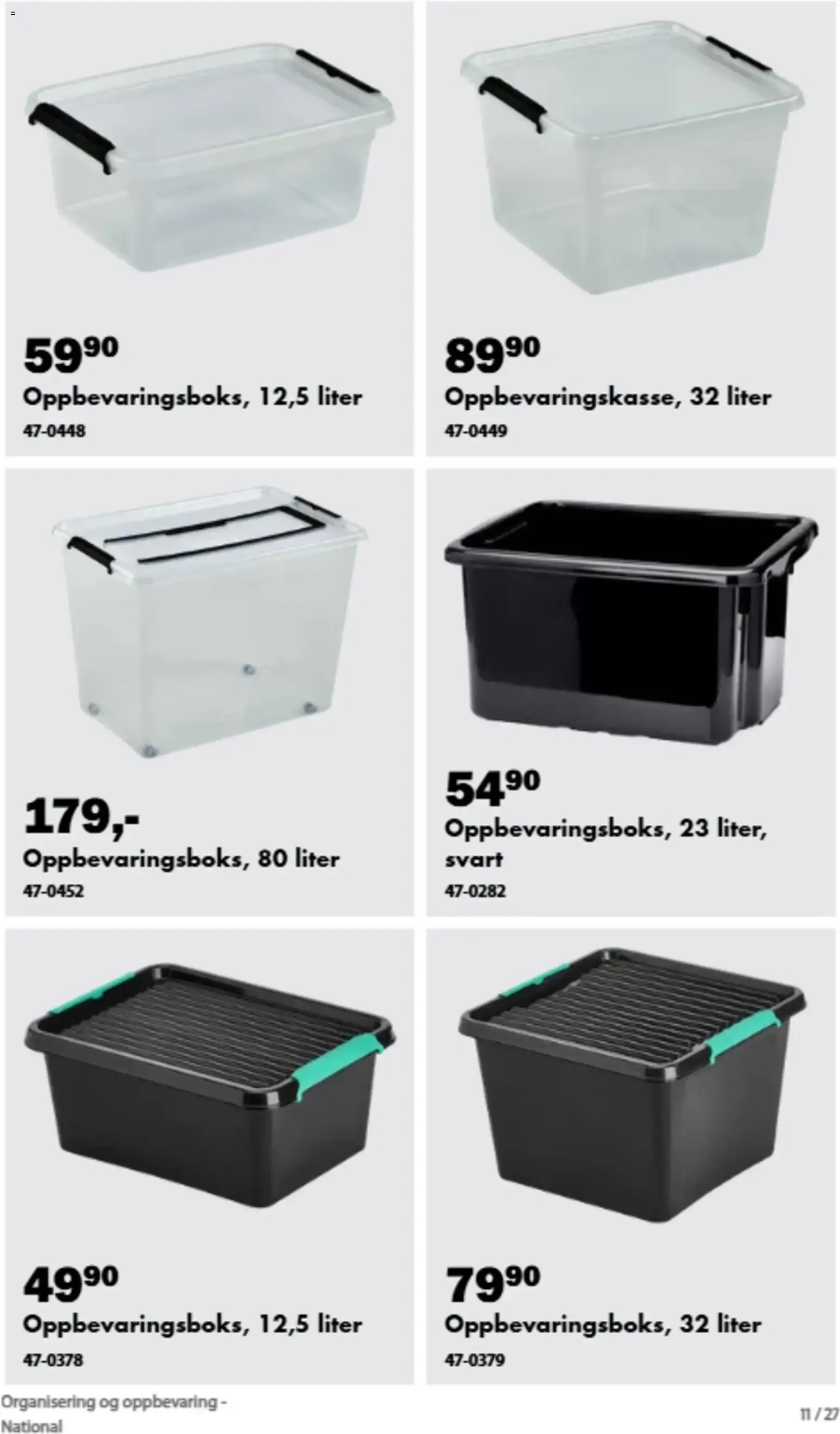 Biltema kundeavis Organisering og oppbevaring (05/09/2026 - 31/12/2026) - Kundeavis og tilbud fra 5. september til 31. desember 2026 - kundeavisside 23