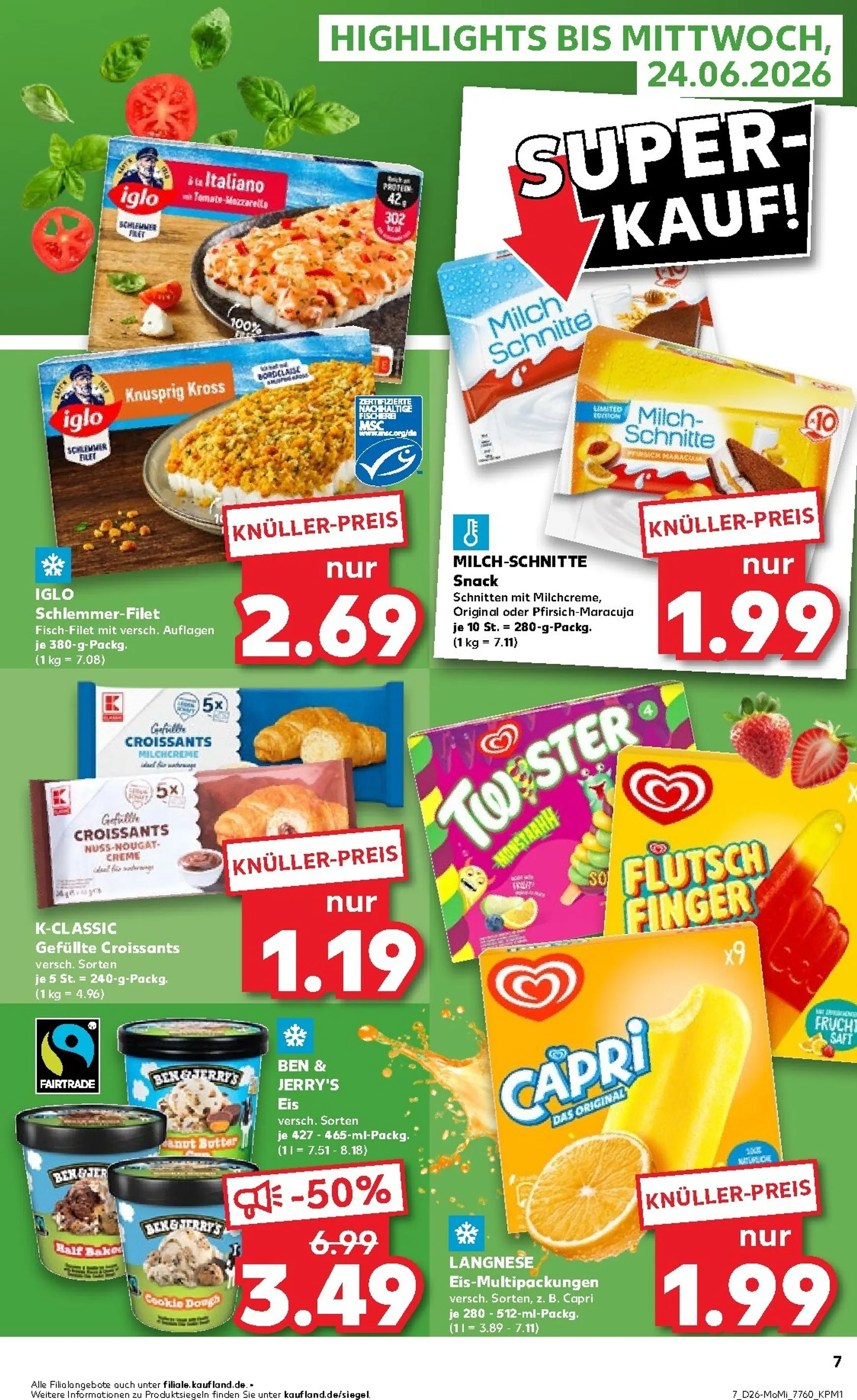 Kaufland - Angebote ab Montag Prospekt – von Montag 22.06.2026 bis Mittwoch 24.06.2026 von 22. Juni bis 24. Juni 2026 - Prospekt seite 7