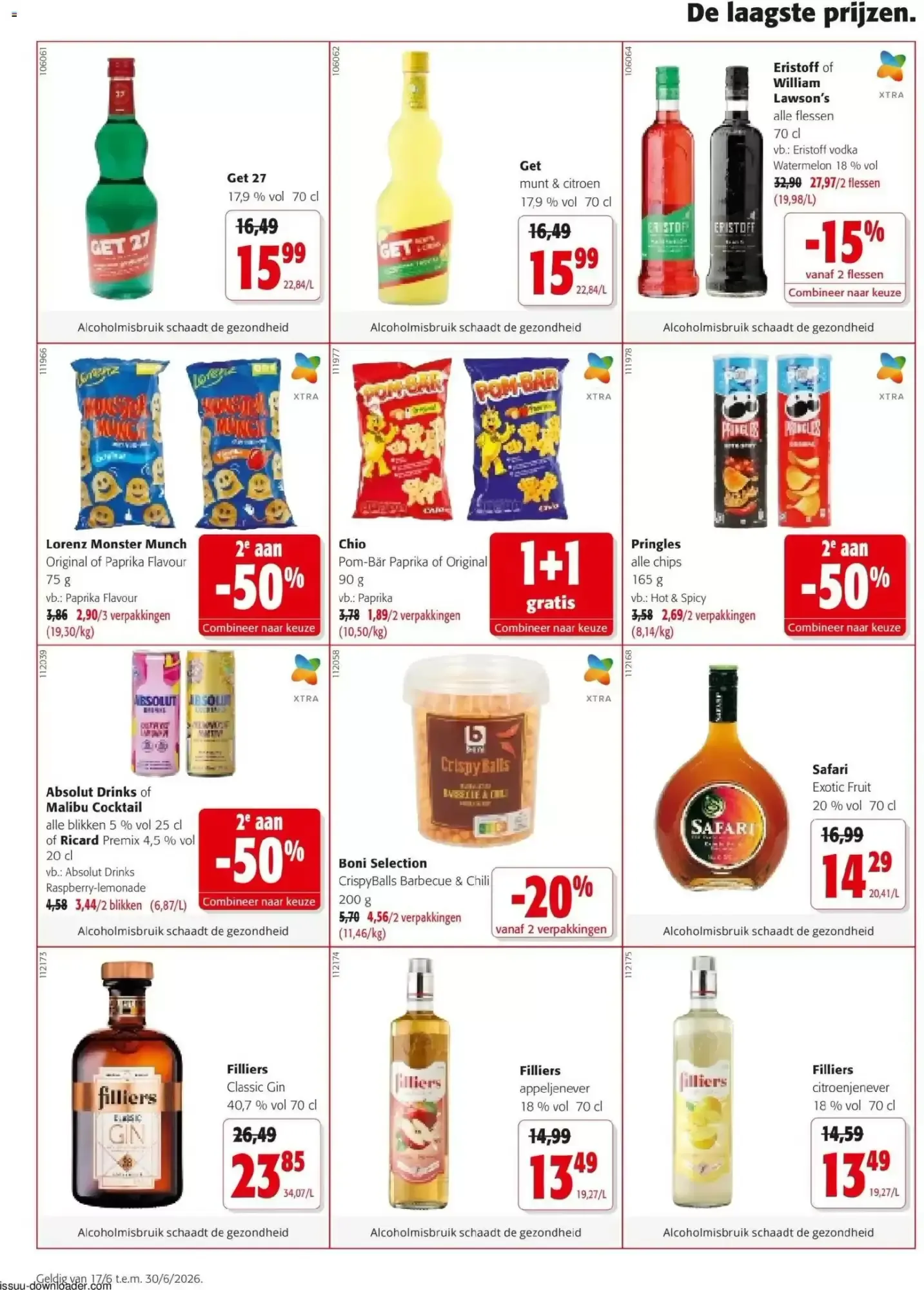 Alle acties van 17 juni tot 30 juni 2026 - folder pagina 2