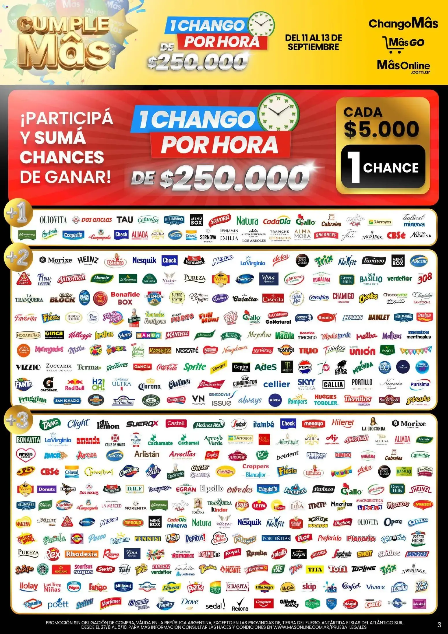 Ofertas de Changomas - Especial Milanesas || del 11/09/2026 - 13/09/2026 || Catálogo 11 de septiembre al 13 de septiembre 2026 - Página 3 del catálogo