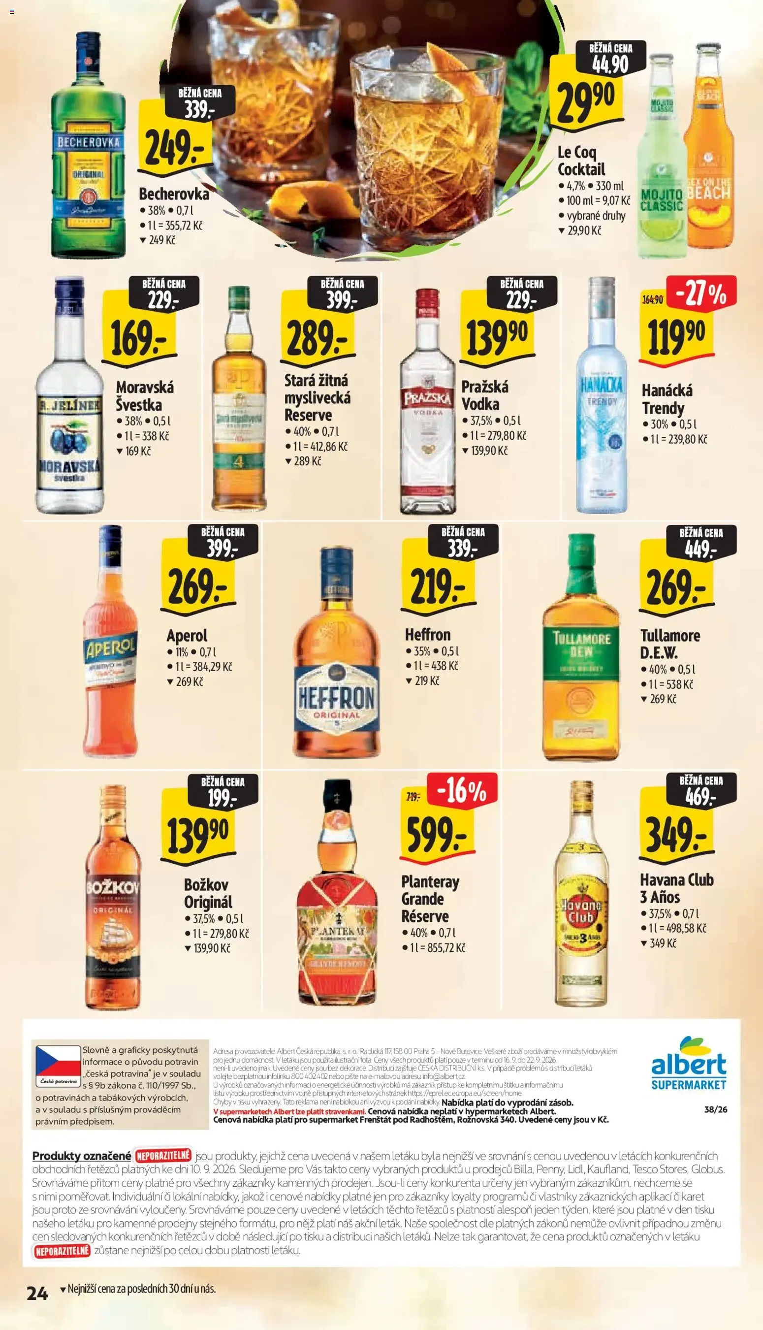 Albert leták - Supermarket - Frenštát pod Radhoštěm od 16.09.2026 - Akční leták - 16. září 22. září 2026 - Page 38