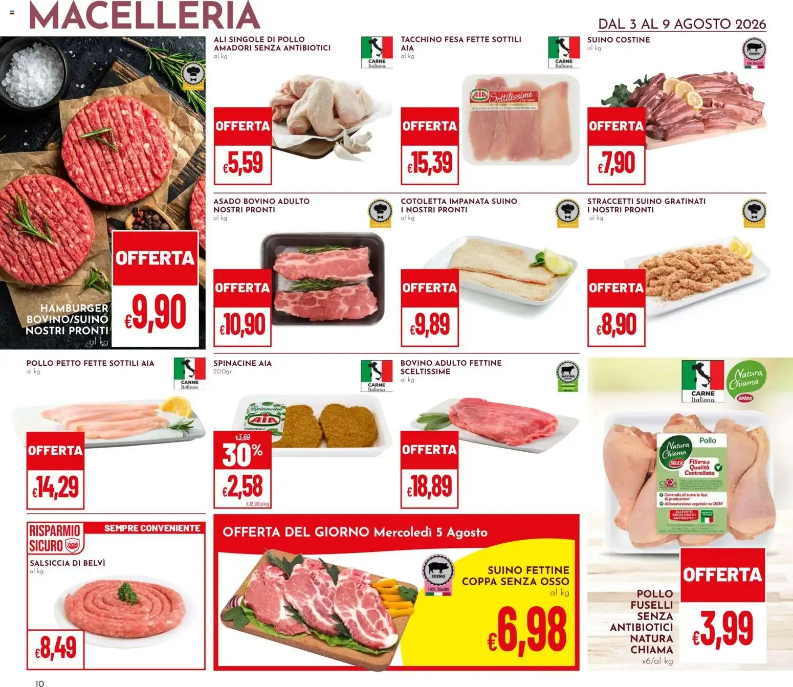 Nuovo Pan volantino dal 03/08/2026 > offerte anteprima 🛍️ da 3 agosto a 9 agosto di 2026 - Pagina del volantino 10