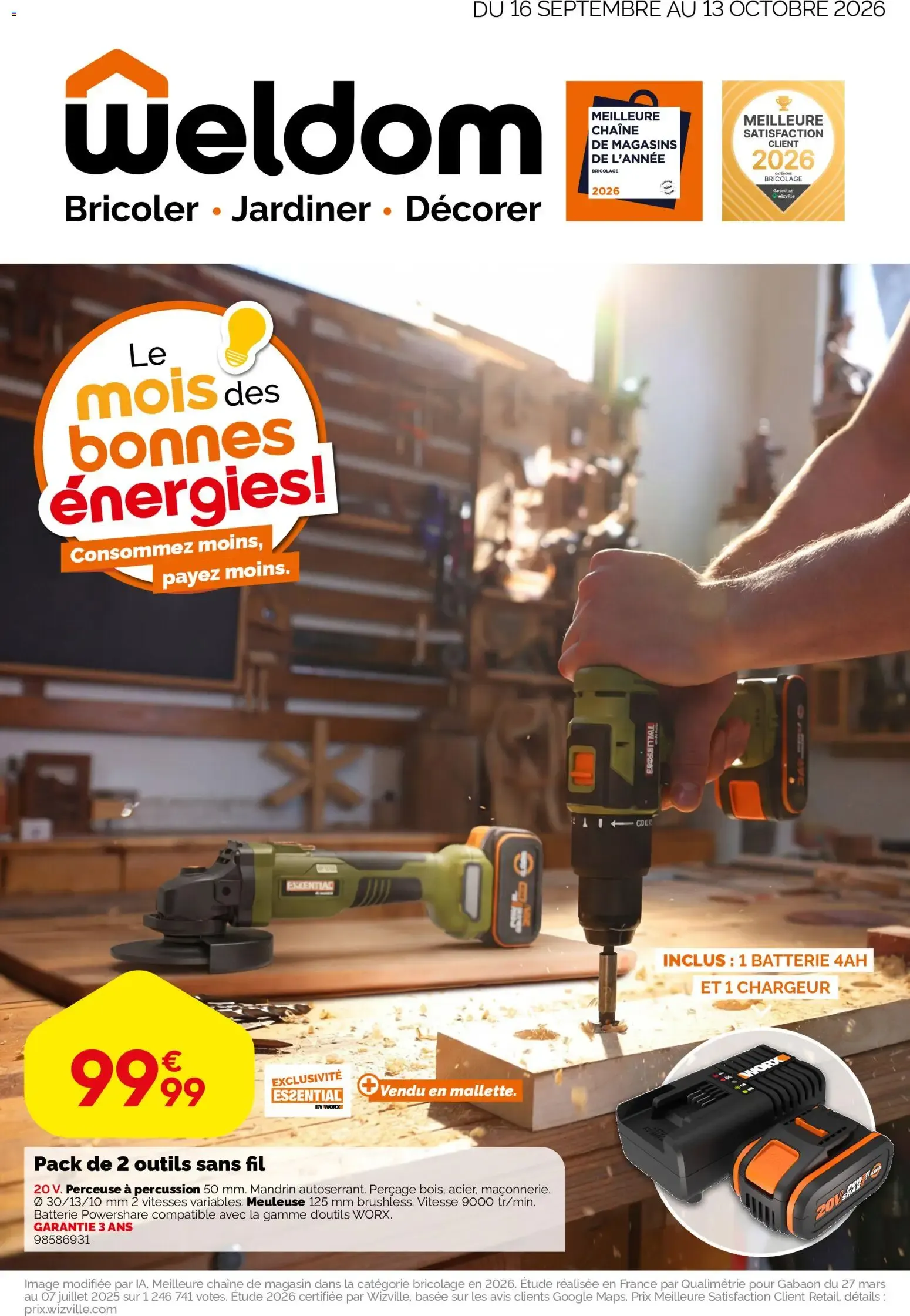 Weldom catalogue à partir du 16/09/2026 - promo en ligne