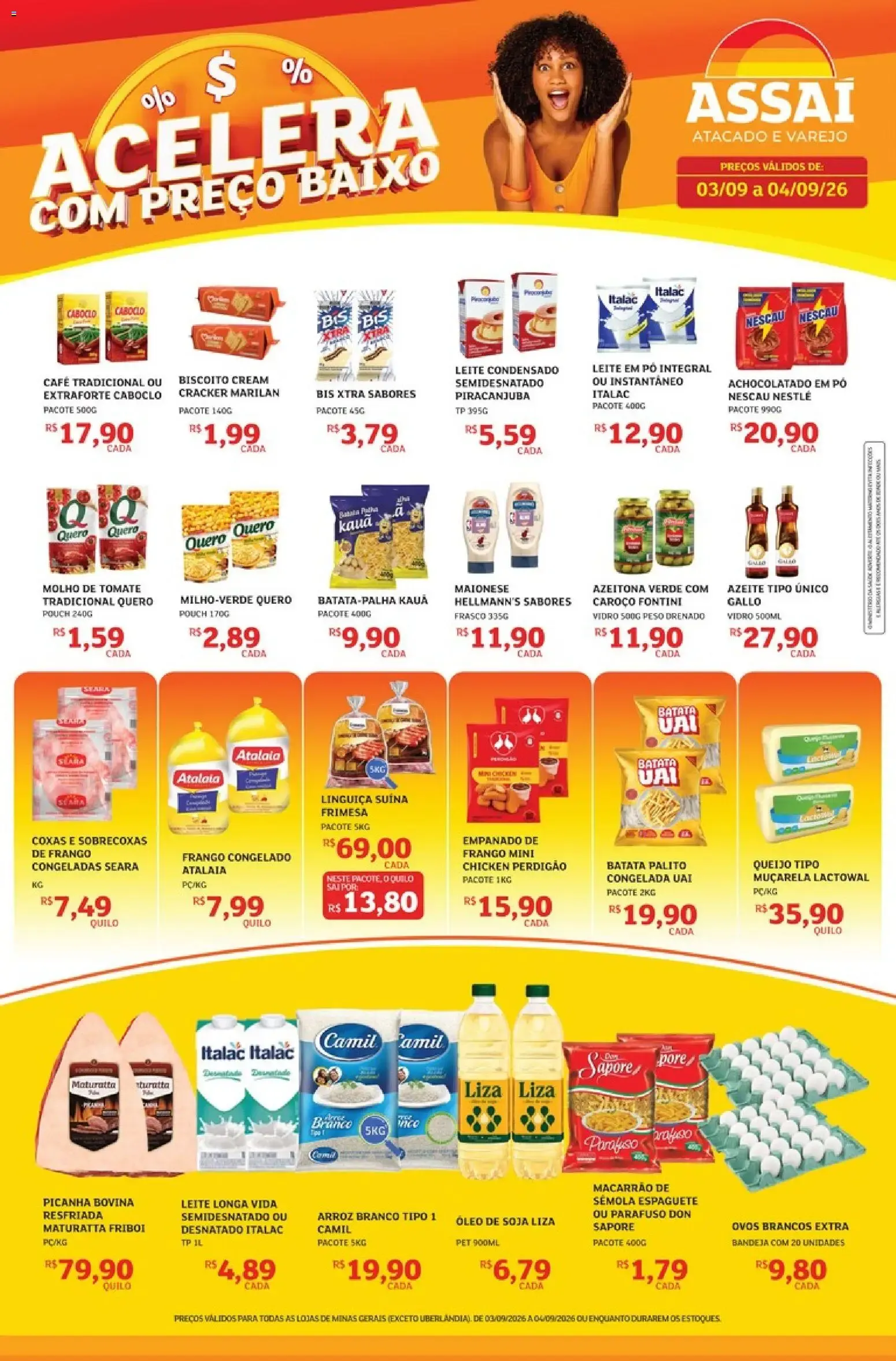 Encarte de Assaí Atacadista ofertas - MG de 03/09/2026 | Promoções Online 3 de setembro até 4 de setembro 2026 - Pagina 1