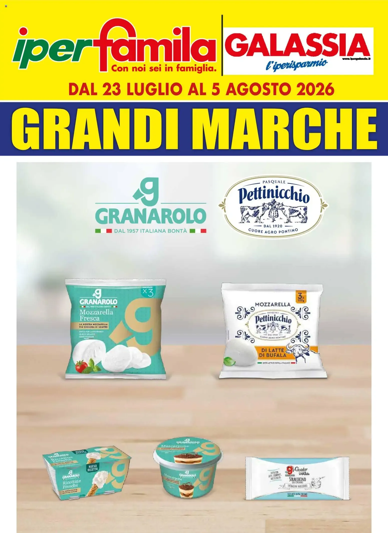 Nuovo Galassia volantino Grandi Marche dal 23/07/2026 > offerte anteprima 🛍️ da 23 luglio a 5 agosto di 2026 - Pagina del volantino 1