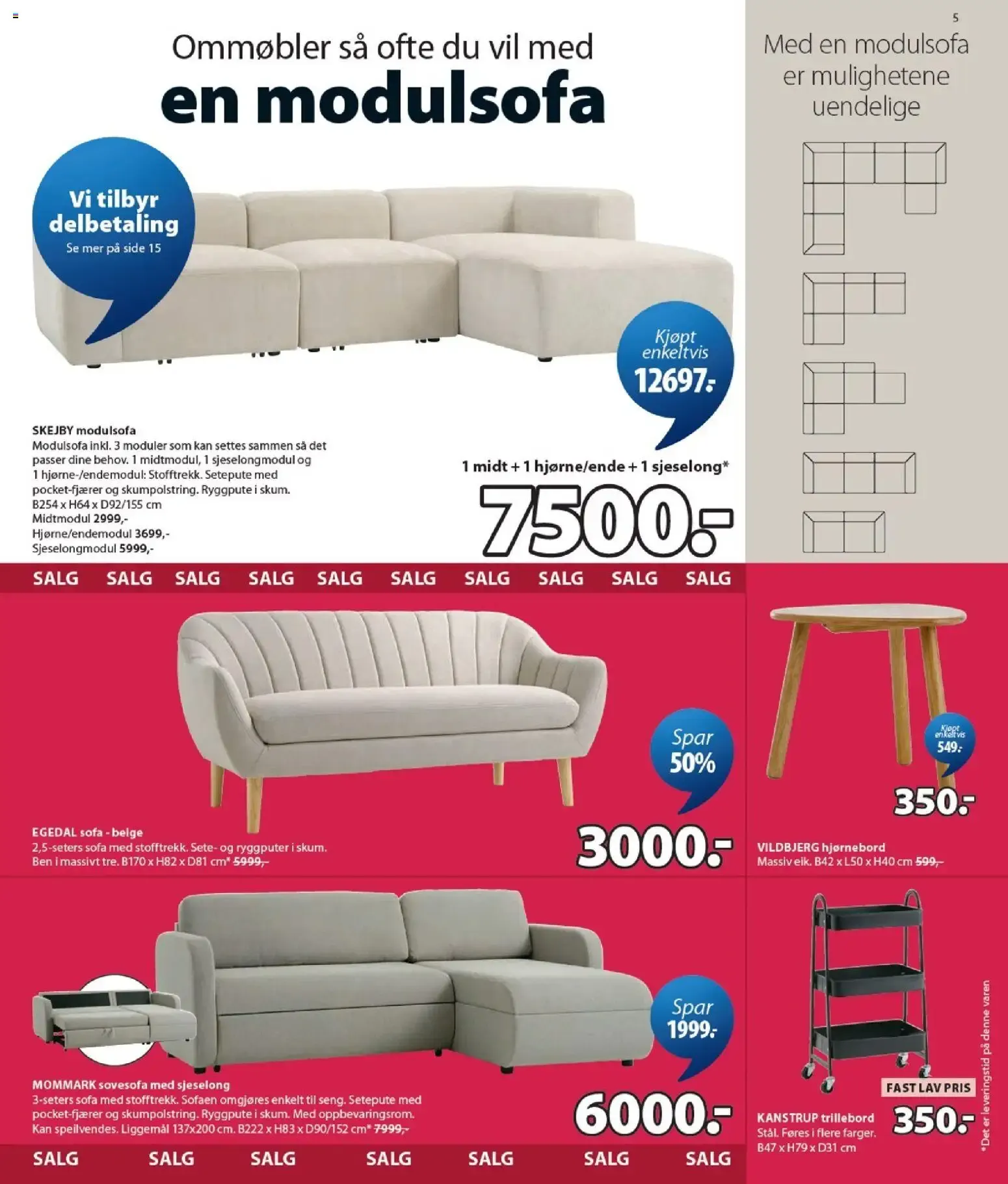 JYSK Scandinavian Sleeping & Living - Møbeldager fra 13. juli til 25. juli 2026 - kundeavisside 5