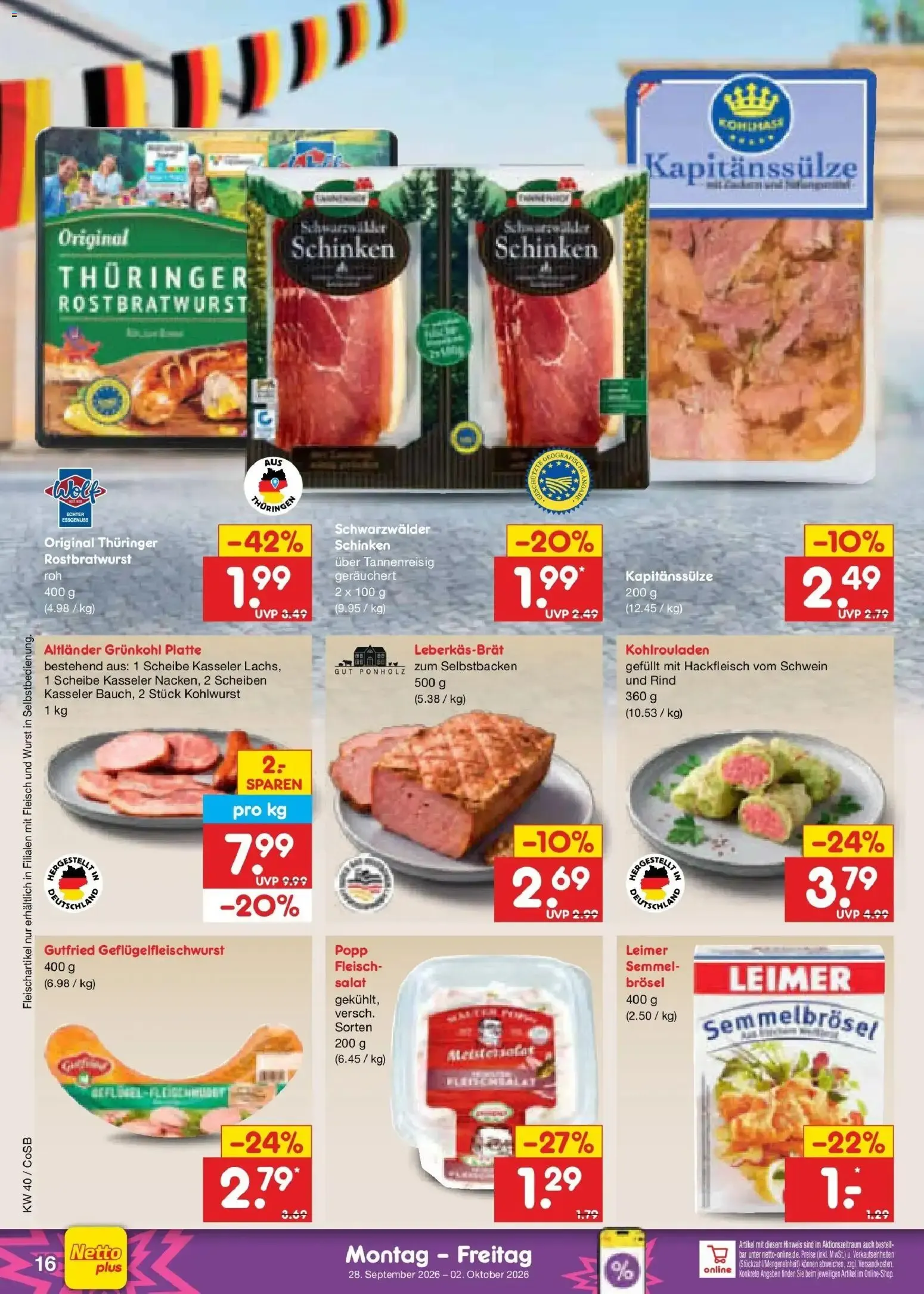 Netto Marken-Discount Prospekt Leipzig (ab 28.09.2026) » Angebote von 28. September bis 2. Oktober 2026 - Prospekt seite 22
